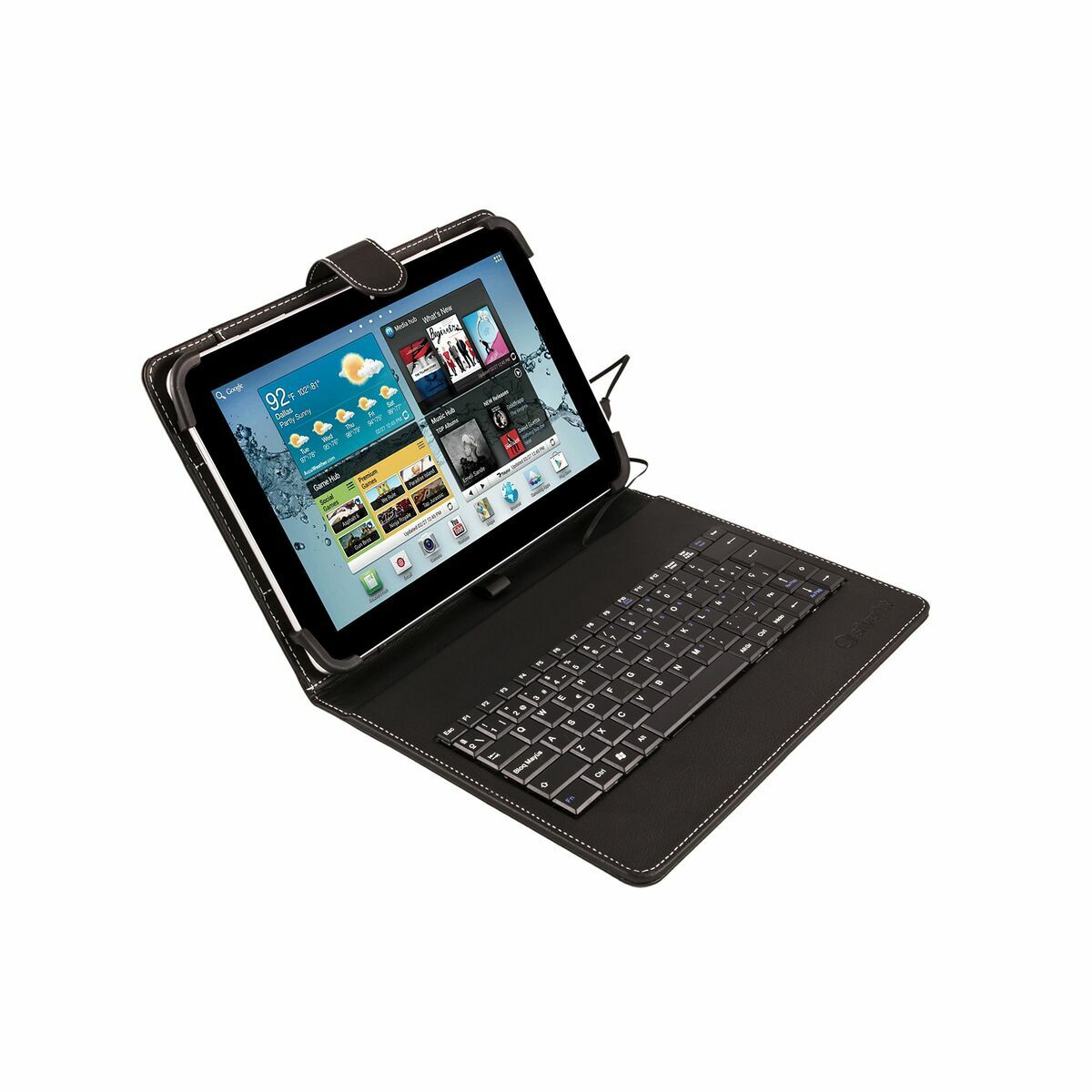 Hülle für Tablet und Tastatur Silver Electronics 111916040199 Qwerty Spanisch 9"-10.1"