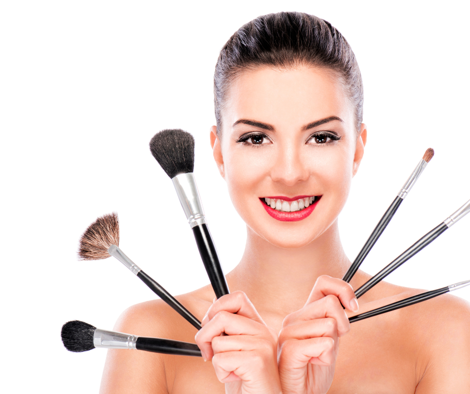 Makeup and Beauty collection with a variety of cosmetics and skincare products.