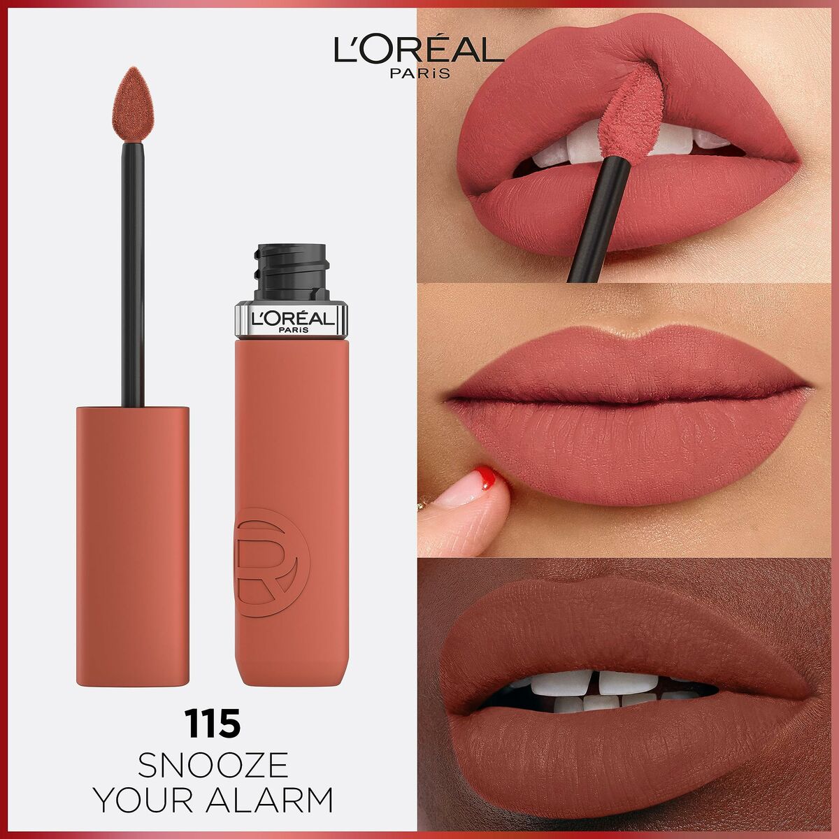 Liquid lipstick L'Oreal Make Up Infaillible Matte Resistance Snooze your ala Nº 115 (1 Unit) - CA International   #