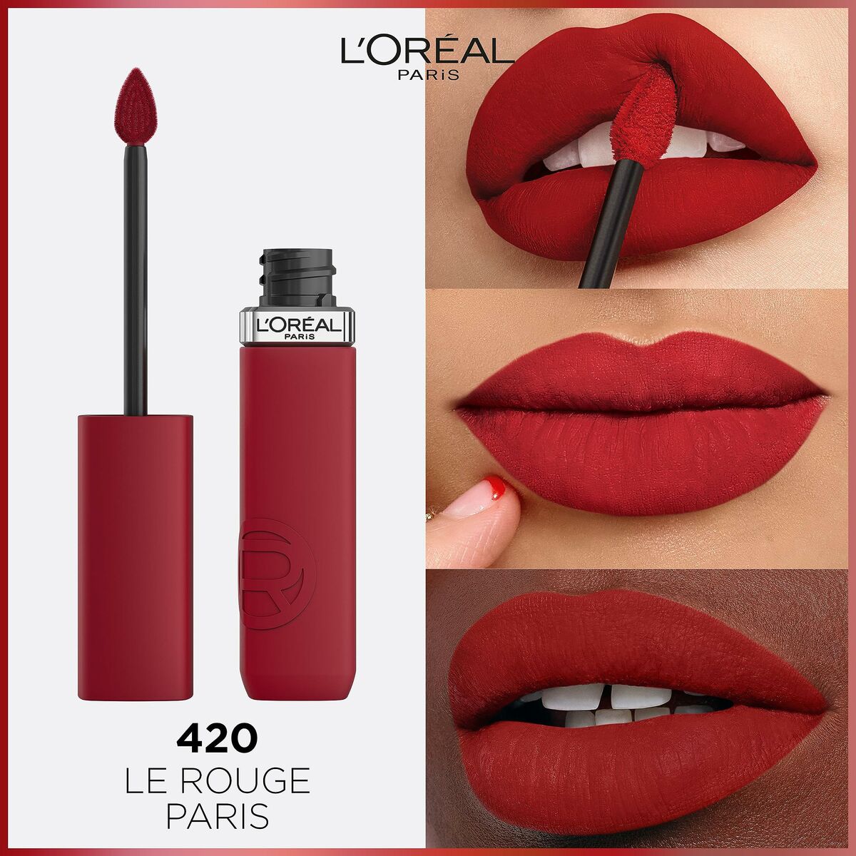 Lipgloss L'Oreal Make Up Infaillible Matte Resistance True Romance Nº 420 (1 Stück) - CA International  