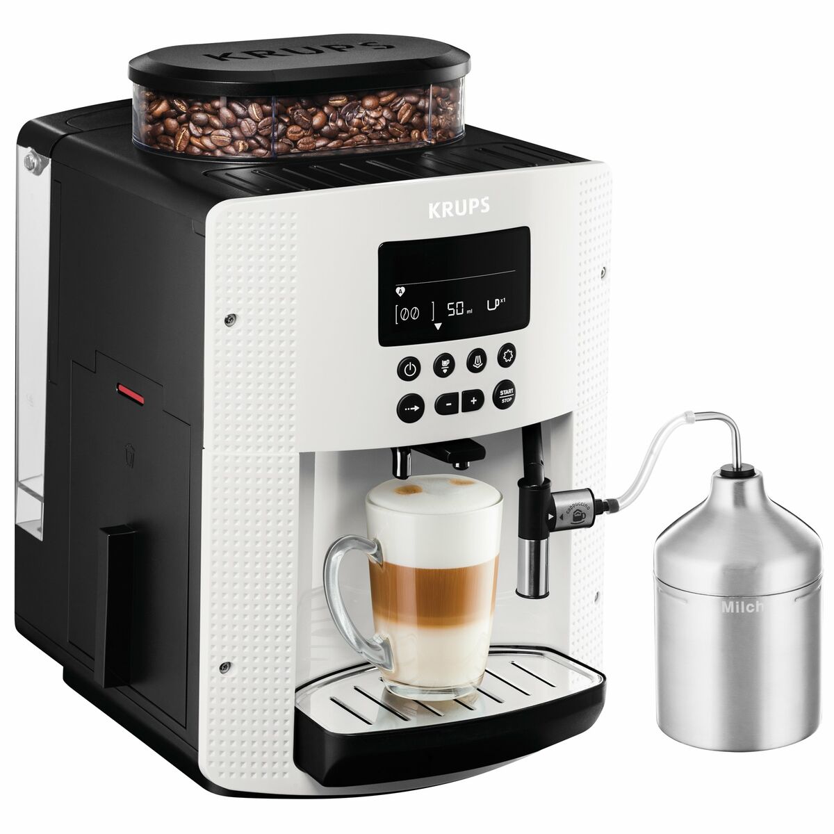 Superautomatische Kaffeemaschine Krups EA 8161 Weiß 1450 W 15 bar 1,8 L - CA International 