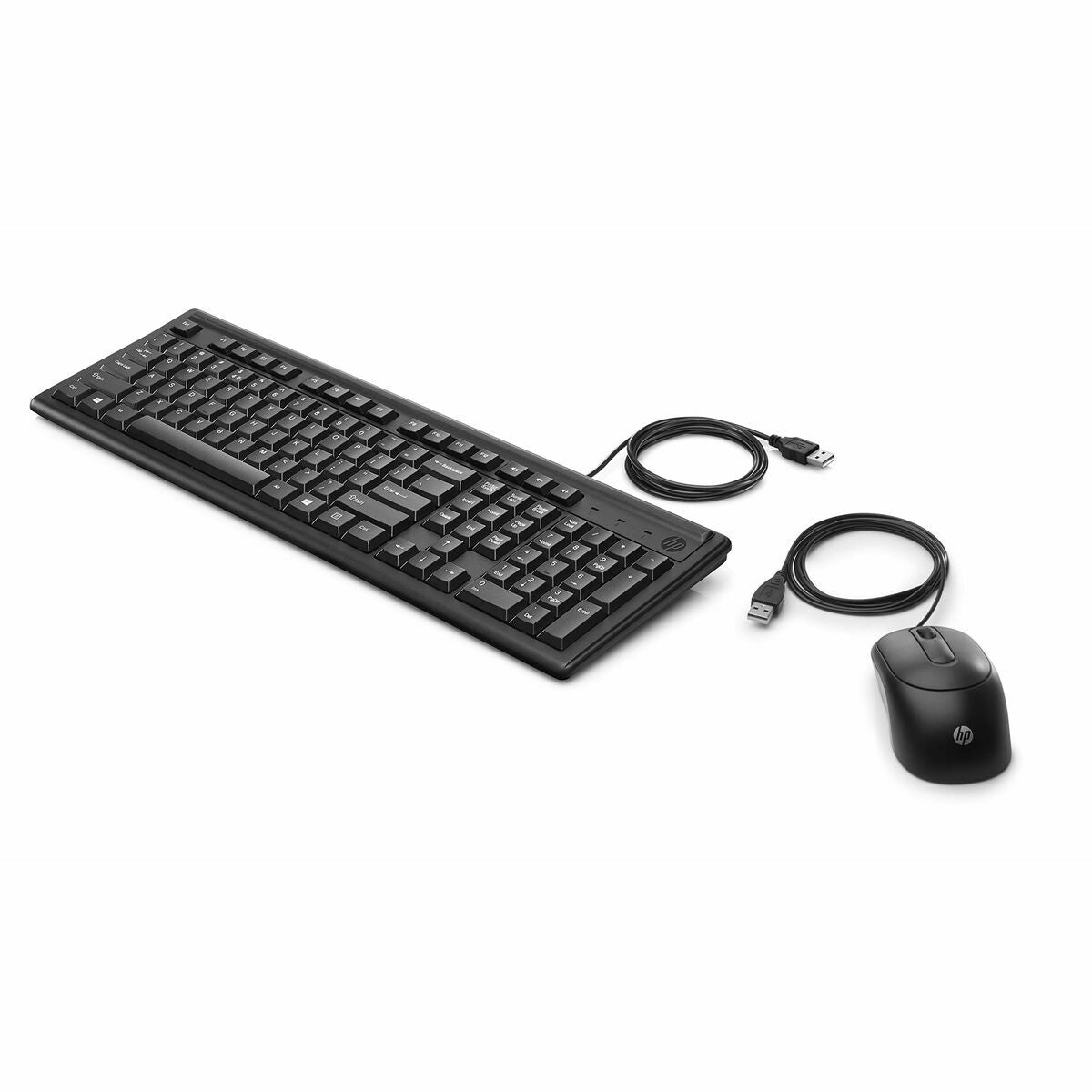 Tastatur mit Maus HP 6HD76AA Schwarz Qwerty Spanisch - CA International  