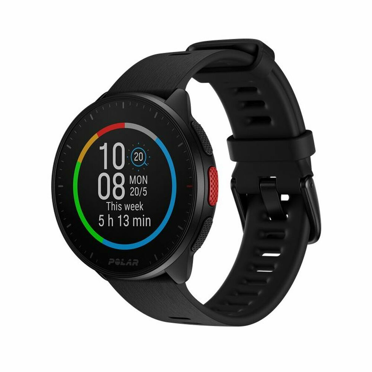 Smart Watch with Pedometer Polar Black 1,2" Ø 45 mm - CA International   #