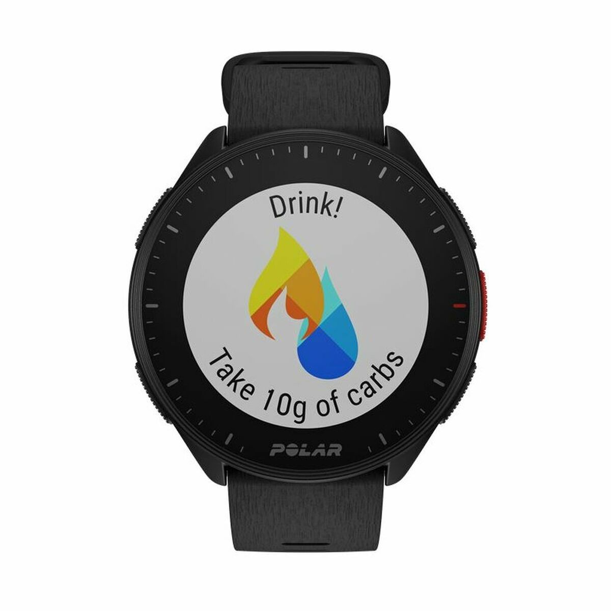 Smart Watch mit Schrittzähler Polar Schwarz 1,2" Ø 45 mm - CA International  