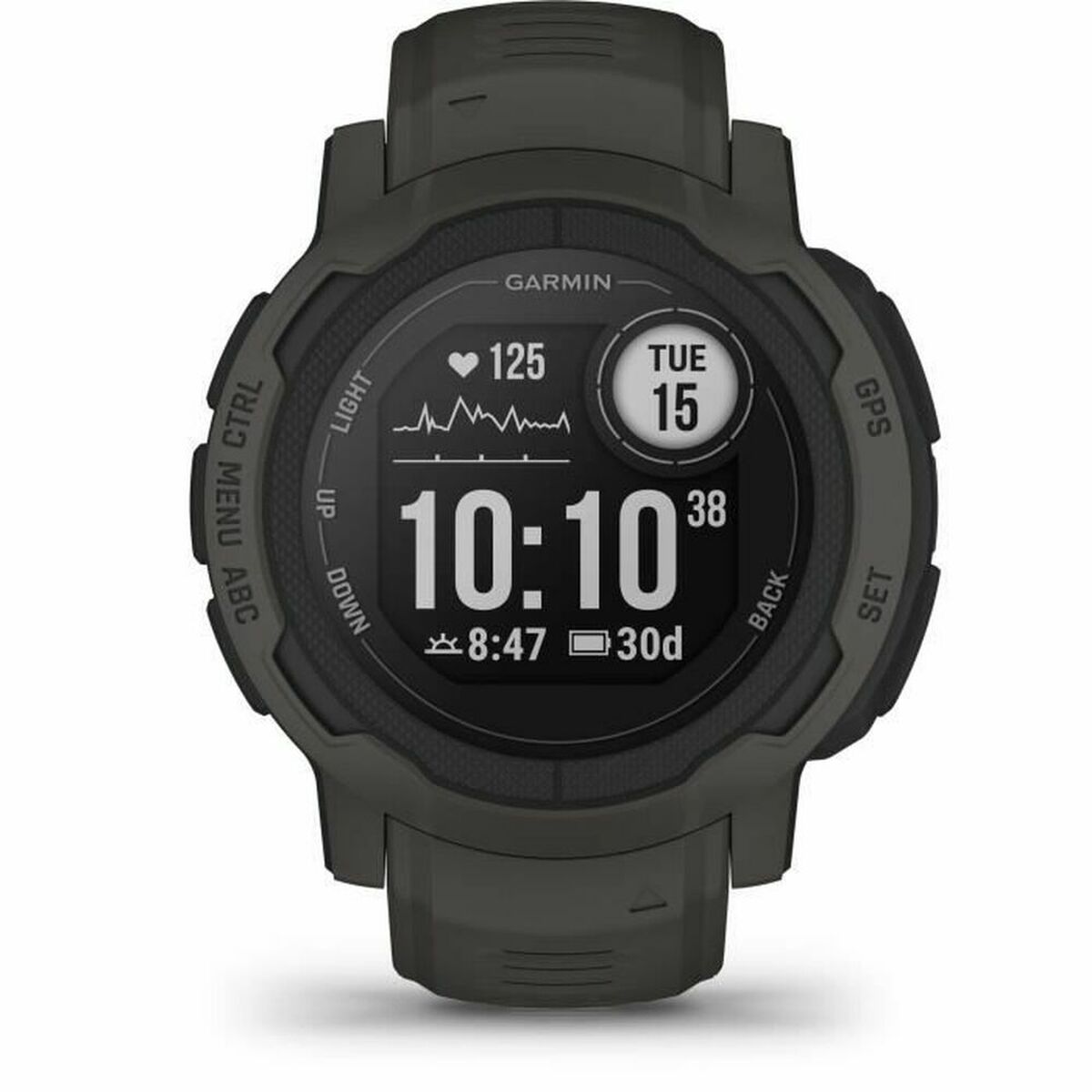 Smartwatch GARMIN Instinct 2 45 mm 0,9" Schwarz Graphit Dunkelgrau - CA International 