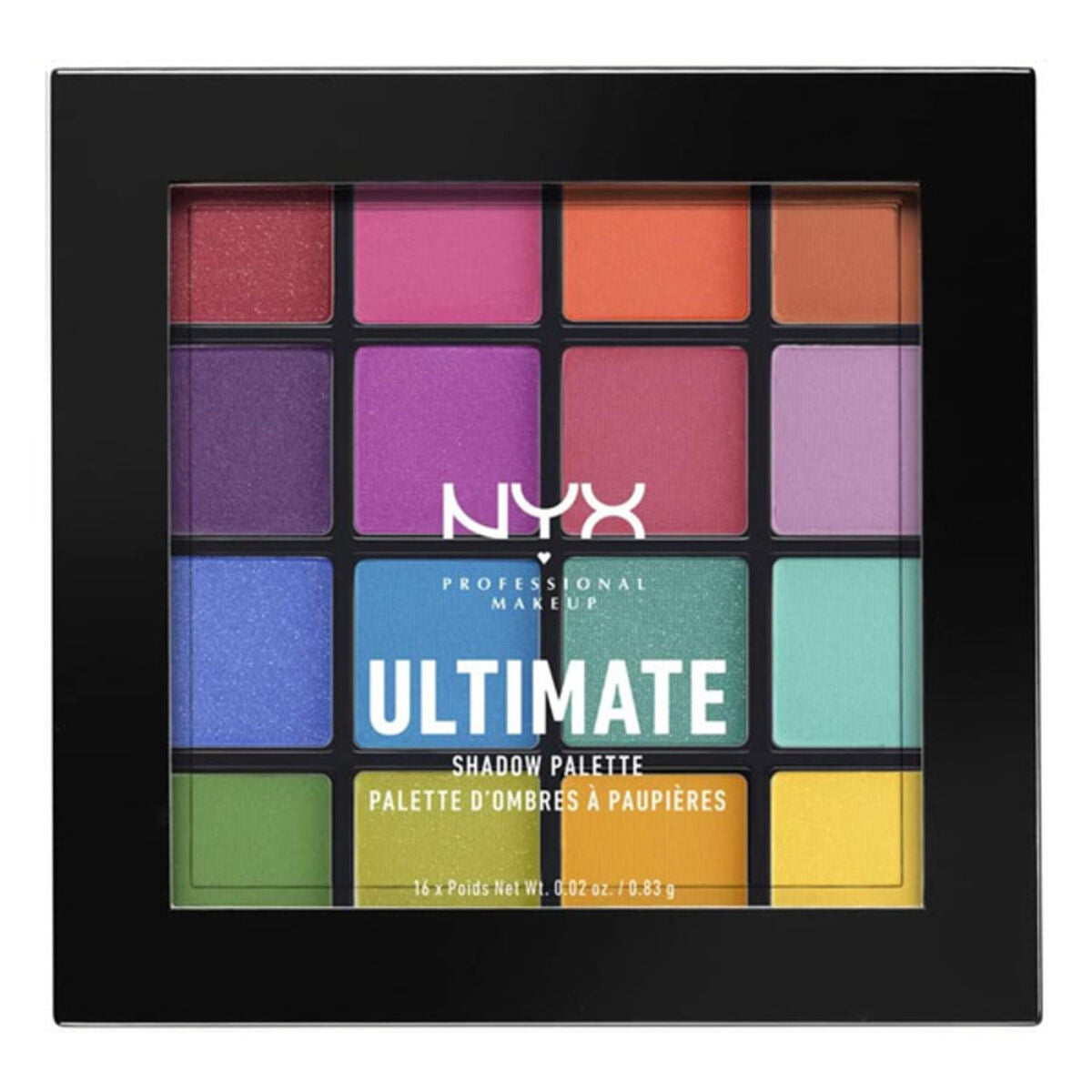 Palette mit Lidschatten Ultimate NYX (0,86 g x 16) - CA International 