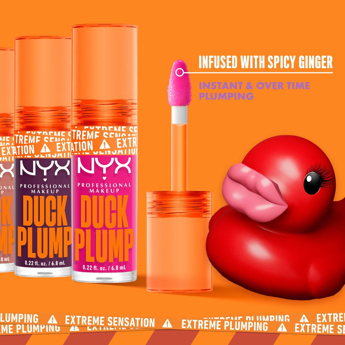 Lippgloss NYX Duck Plump Nude swings 6,8 ml - CA International 