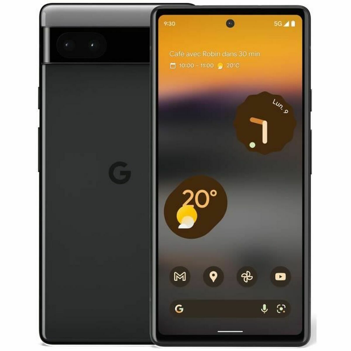 Smartphone Google Pixel 6A Schwarz 6,1" 6 GB RAM Google Tensor charcoal 128 GB - CA International 