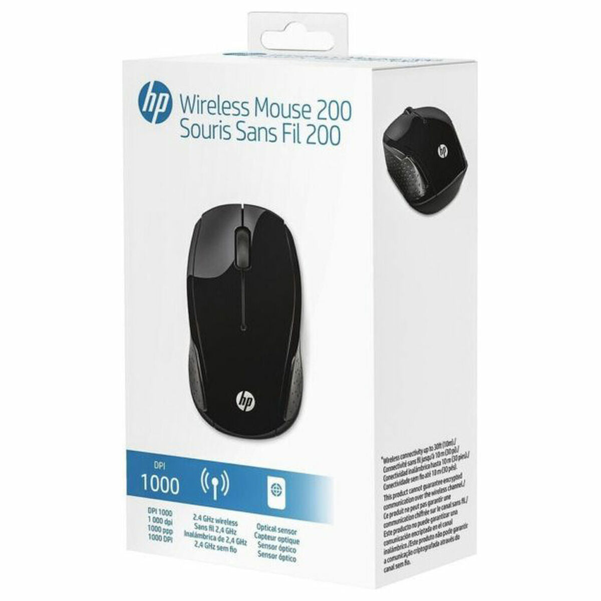 Schnurlose Mouse HP Wireless Mouse 200 Schwarz - CA International 
