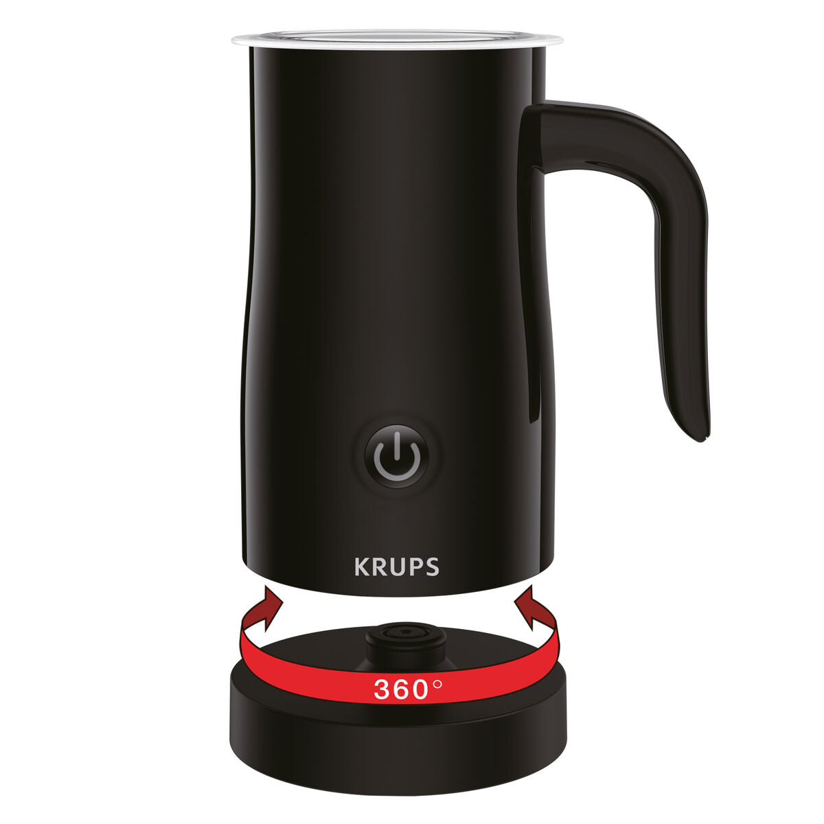 Milchaufschäumer Krups XL1008 Schwarz 500 W 150 ml - CA International  