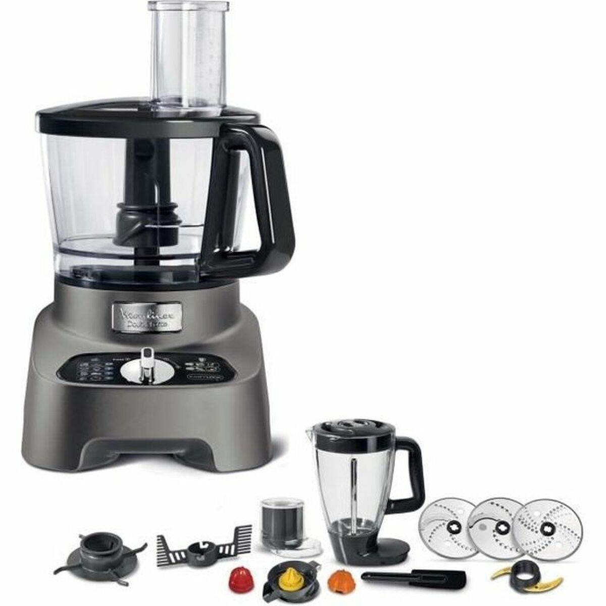 Food Processor Moulinex Black/Grey 1000 W - CA International   #