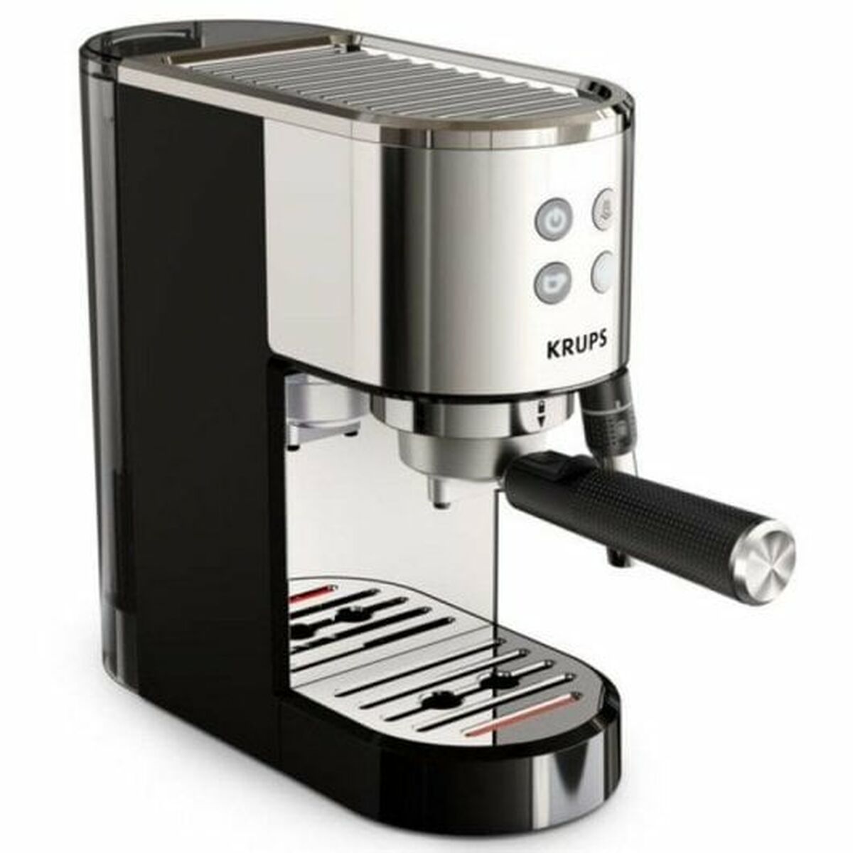 Manuelle Express-Kaffeemaschine Krups Virtuoso+ XP444C10 Schwarz Stahl - CA International 