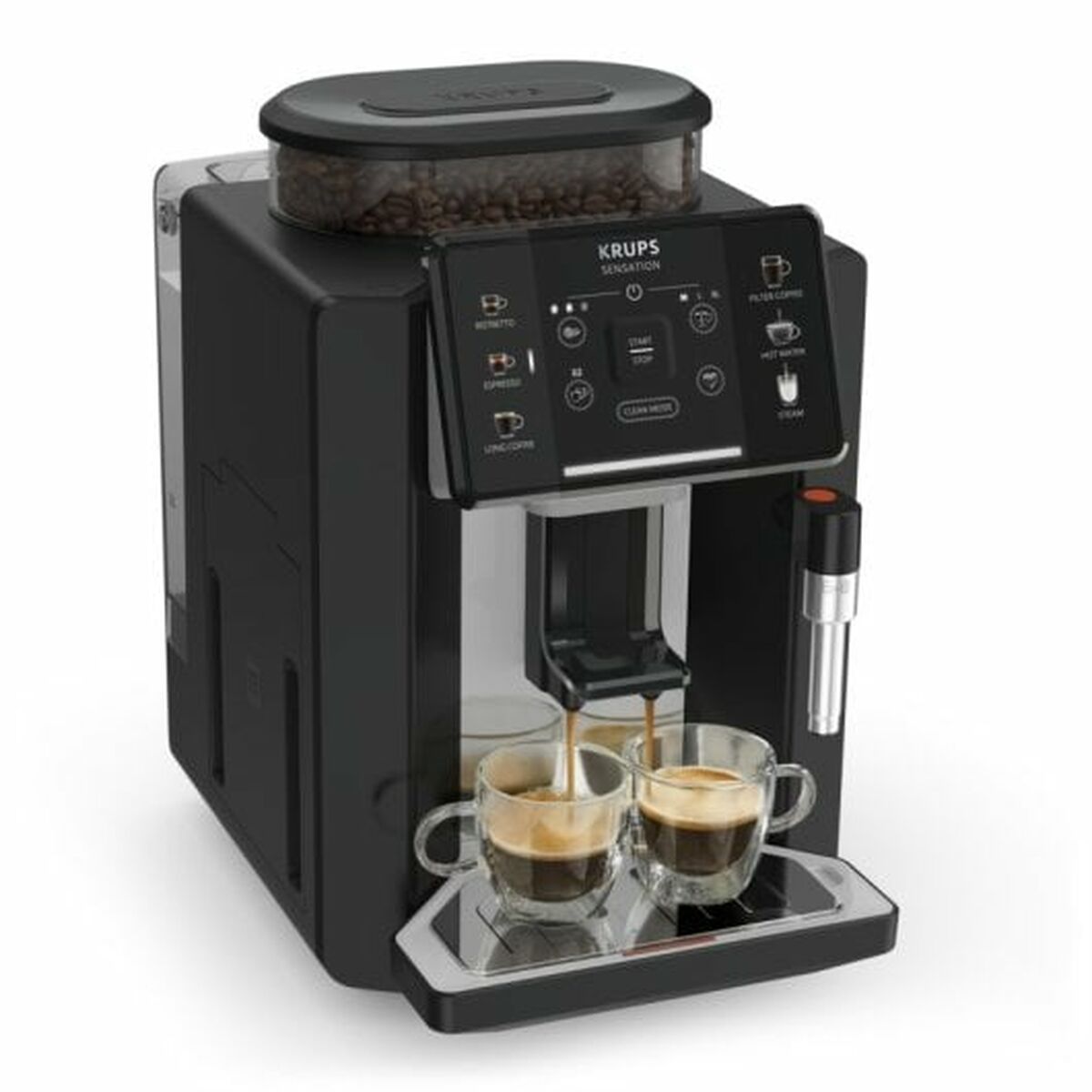 Superautomatische Kaffeemaschine Krups C10 EA910A10 Schwarz 1450 W 15 bar 1,7 L - CA International  