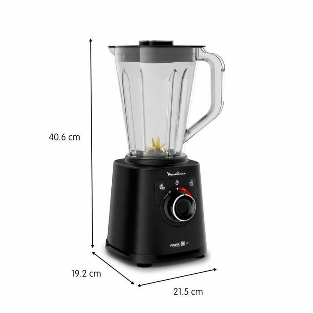 Cup Blender Moulinex LM88A810 Black 1200 W 1,5 L 2 L - CA International   #