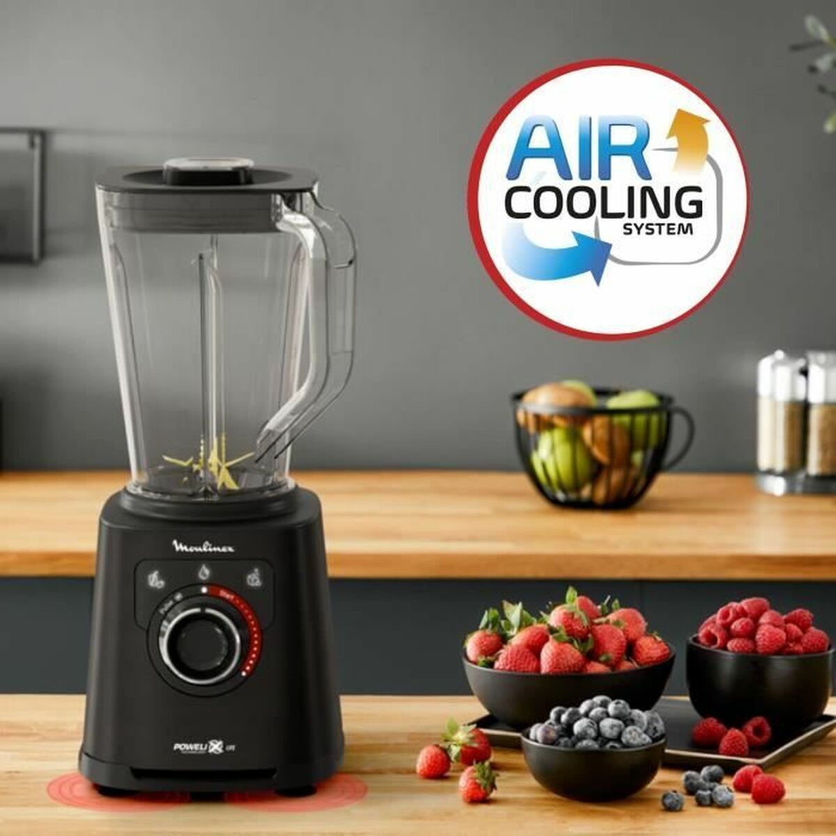 Cup Blender Moulinex LM88A810 Black 1200 W 1,5 L 2 L - CA International  