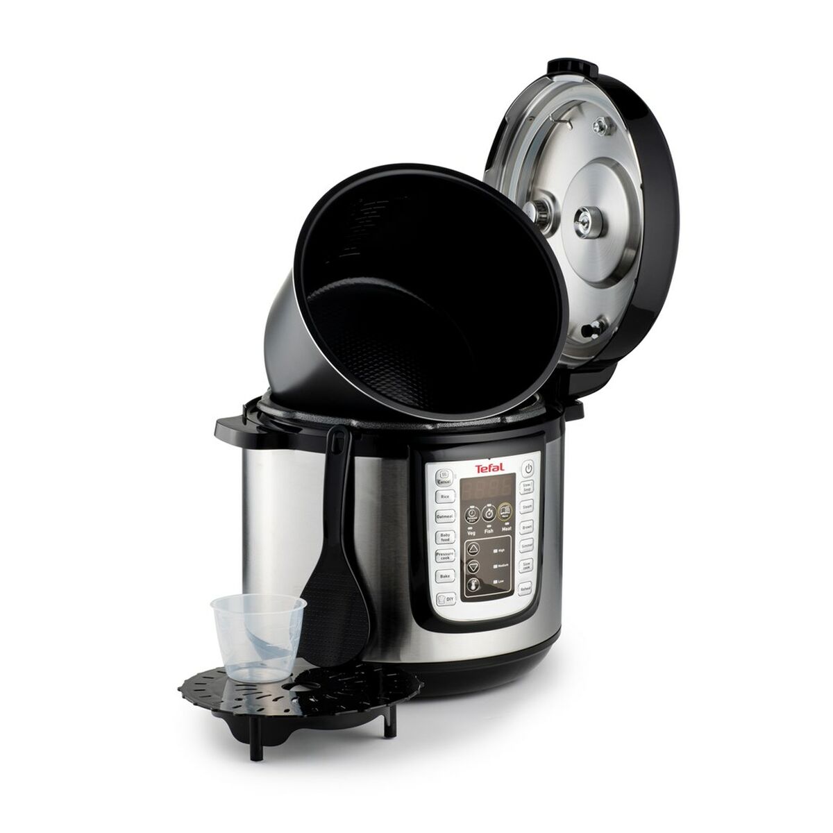 Küchenmaschine Tefal CY505E10 Schwarz Schwarz/Silberfarben 1100 W 50 W 6 L - CA International  