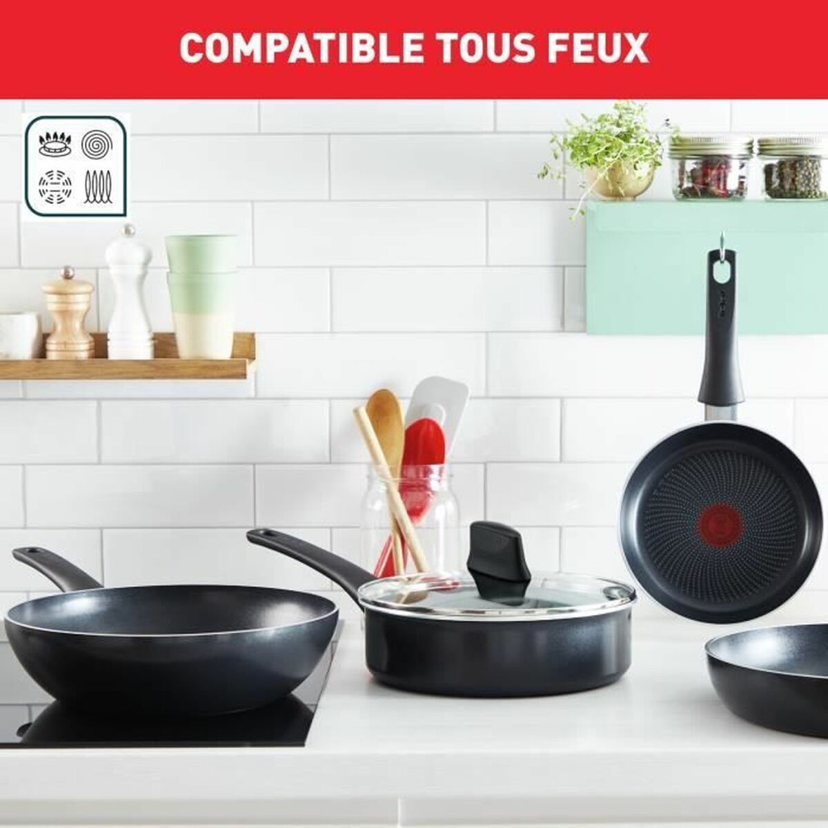 Cookware Tefal 6 Pieces Induction - CA International   #