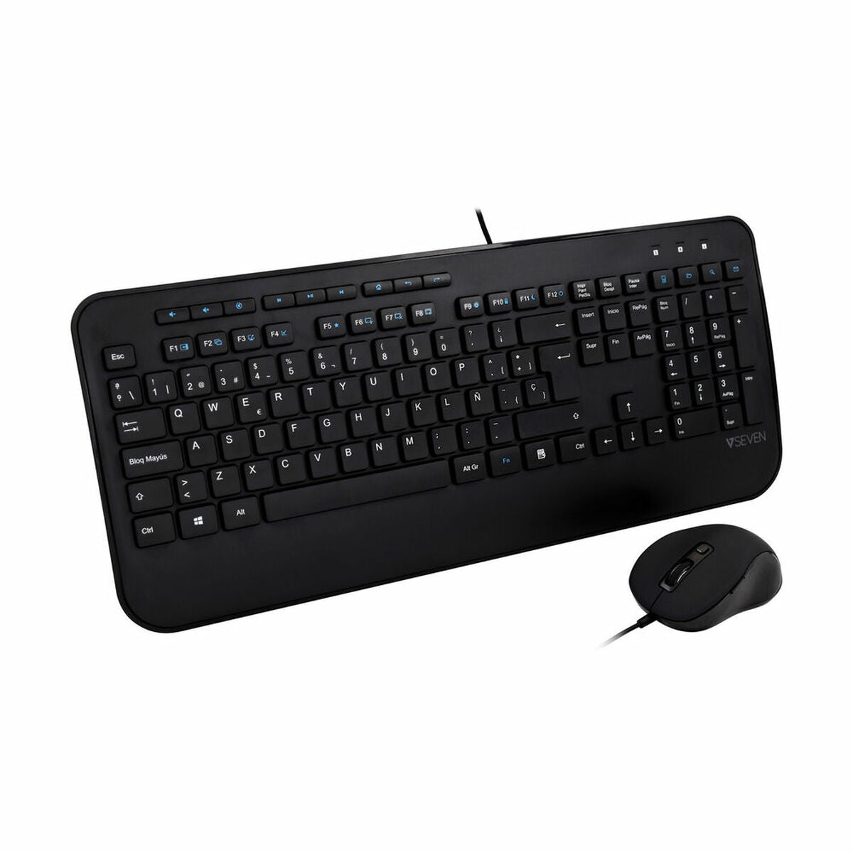 Keyboard and Mouse V7 CKU300ES Spanish QWERTY - CA International   #