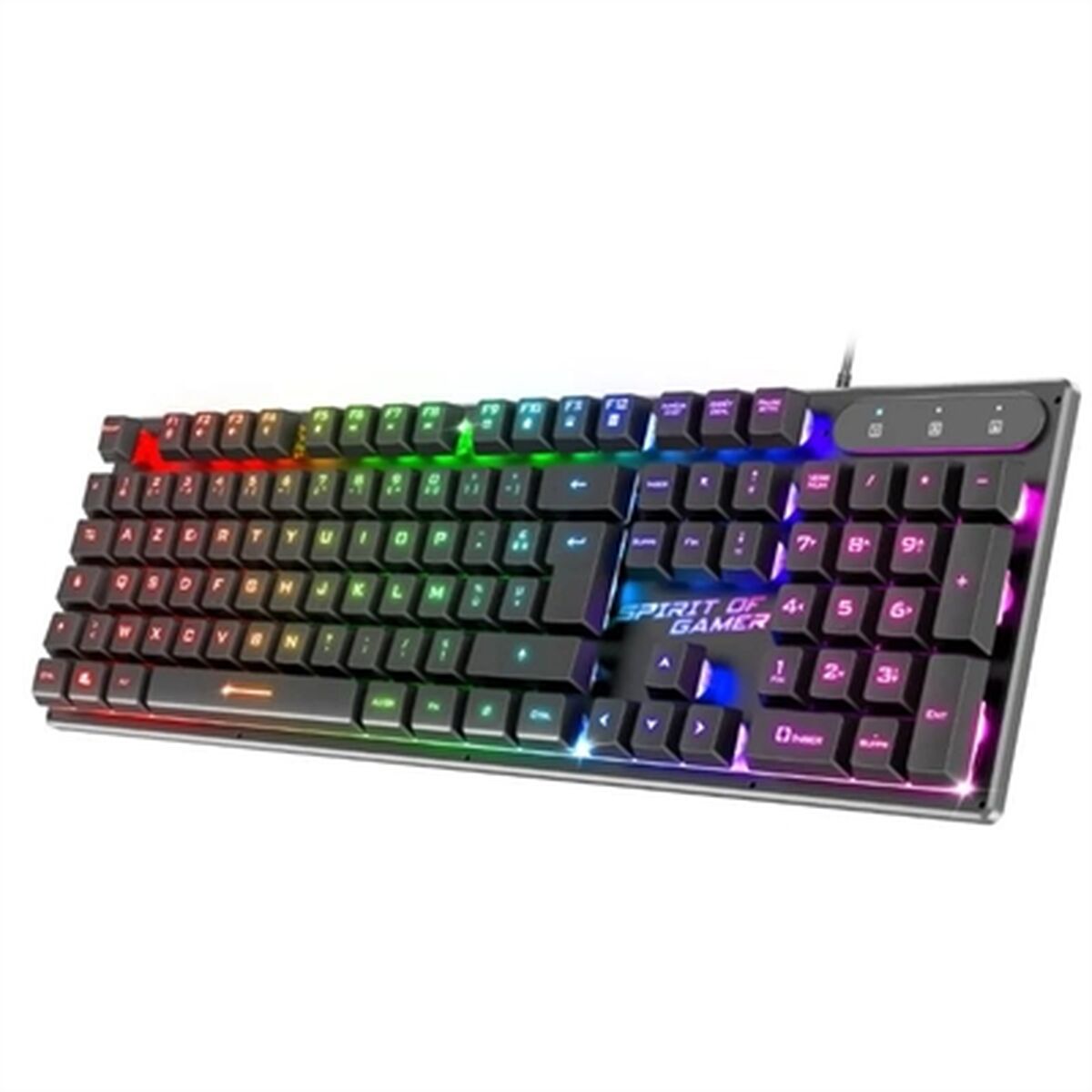 Keyboard Spirit of Gamer PRO-K1 Spanish Qwerty Black - CA International  