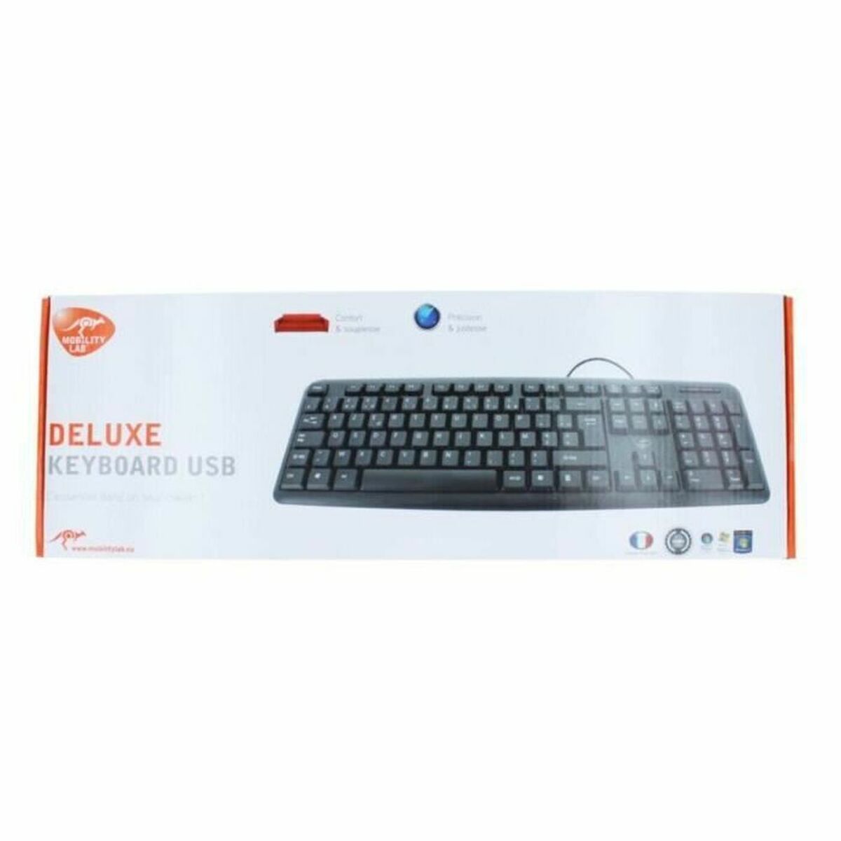 Tastatur Mobility Lab Deluxe Classic Schwarz AZERTY - CA International  