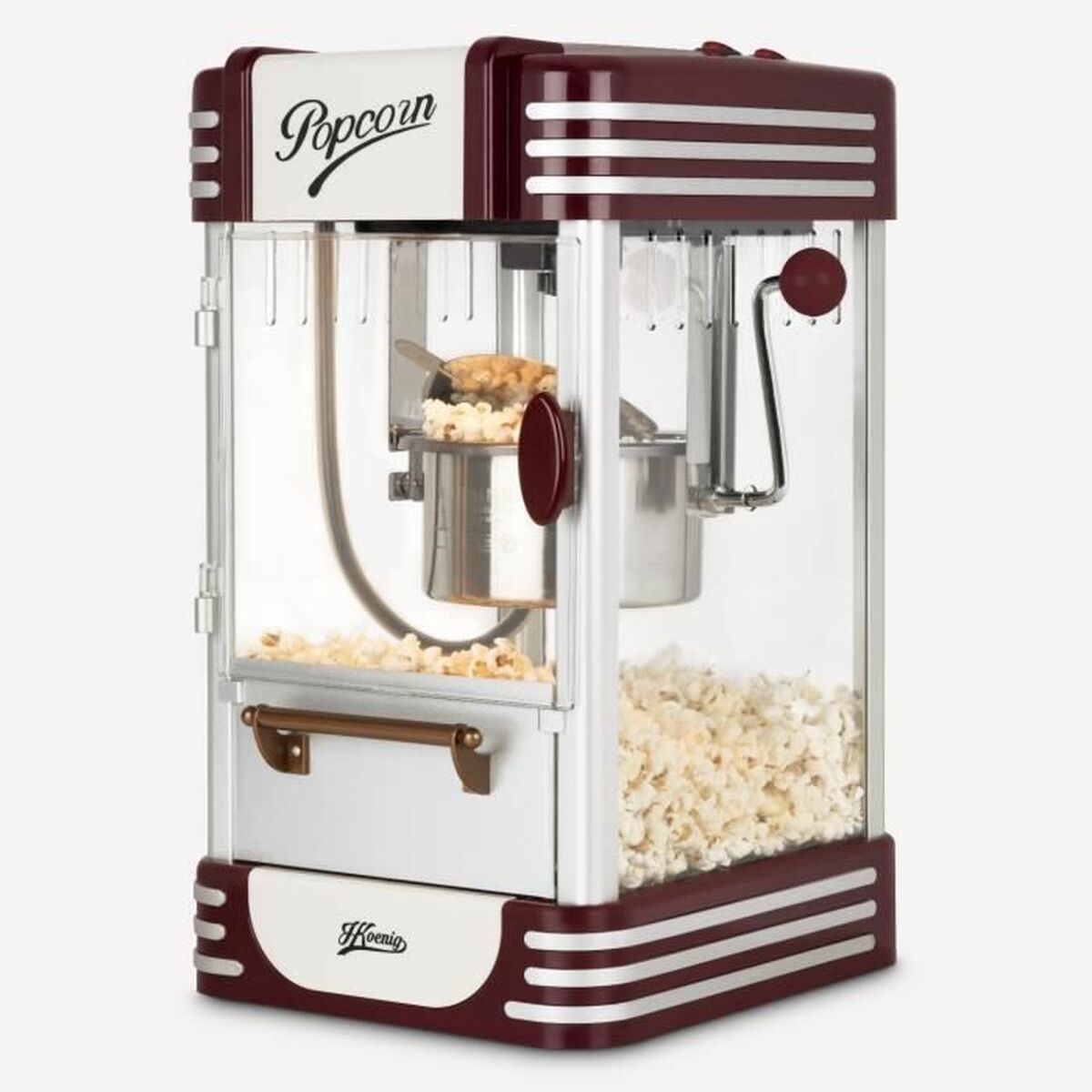 Popcornmaschine Hkoenig Granatrot - CA International  