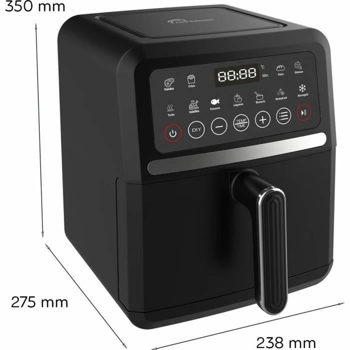 Air Fryer Little Balance Crousty light 1500 W 5 L-CA International