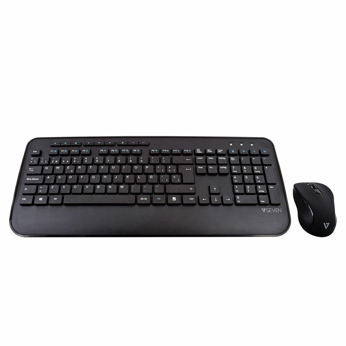 Keyboard and Mouse V7 CKW300ES Spanish Qwerty Spanish - CA International   #