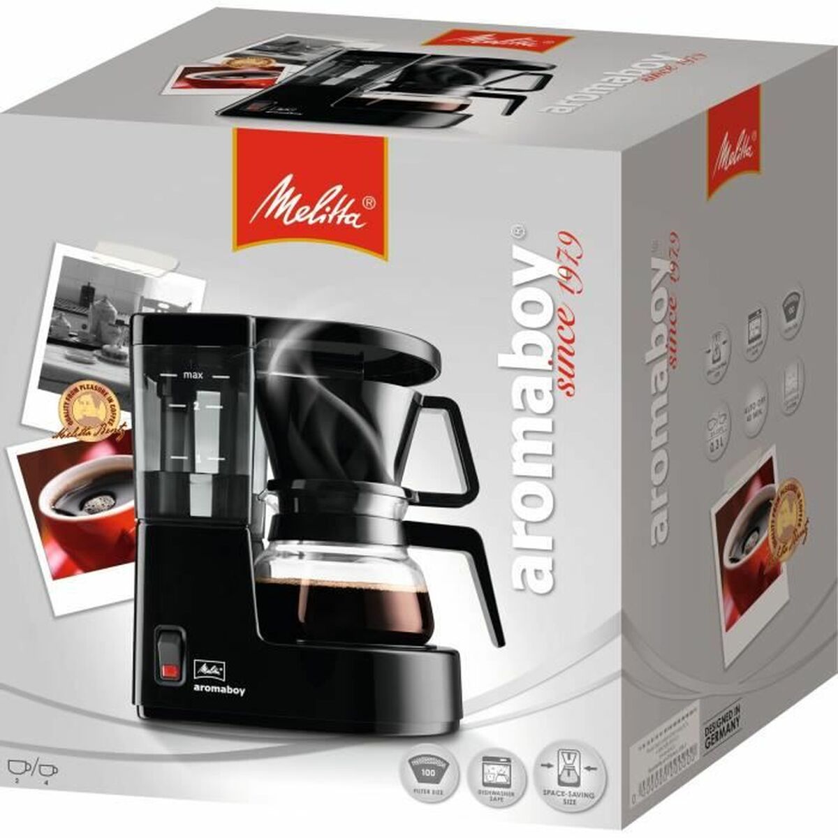 Filterkaffeemaschine Melitta Aromaboy 500 W Schwarz 500 W - CA International  