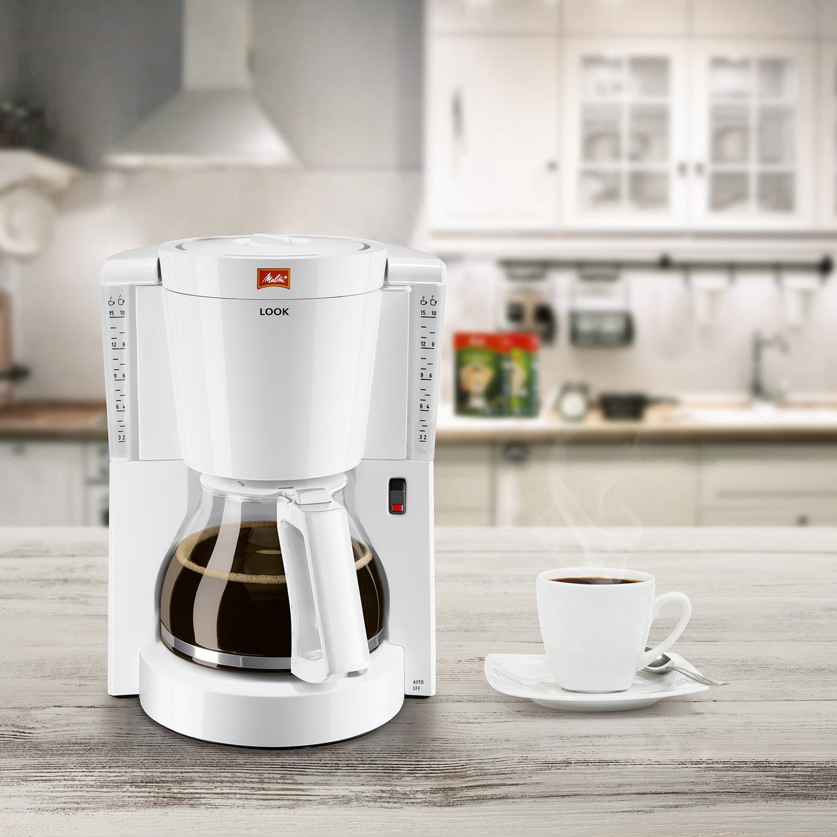 Electric Coffee-maker Melitta 6708078 White 1000 W 1,2 L - CA International   #