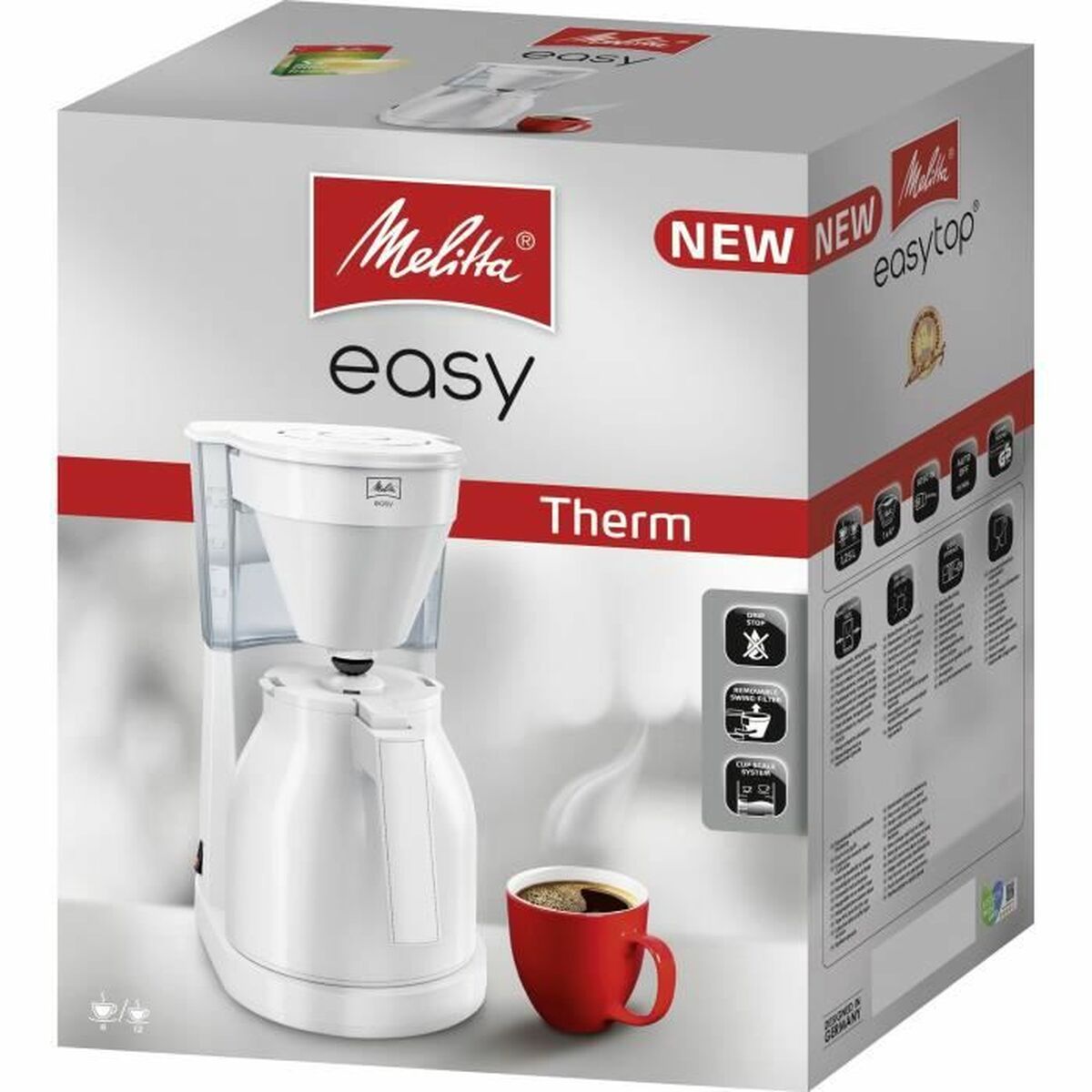 Drip Coffee Machine Melitta 1023-05 1050 W White 1050 W 1 L - CA International   #