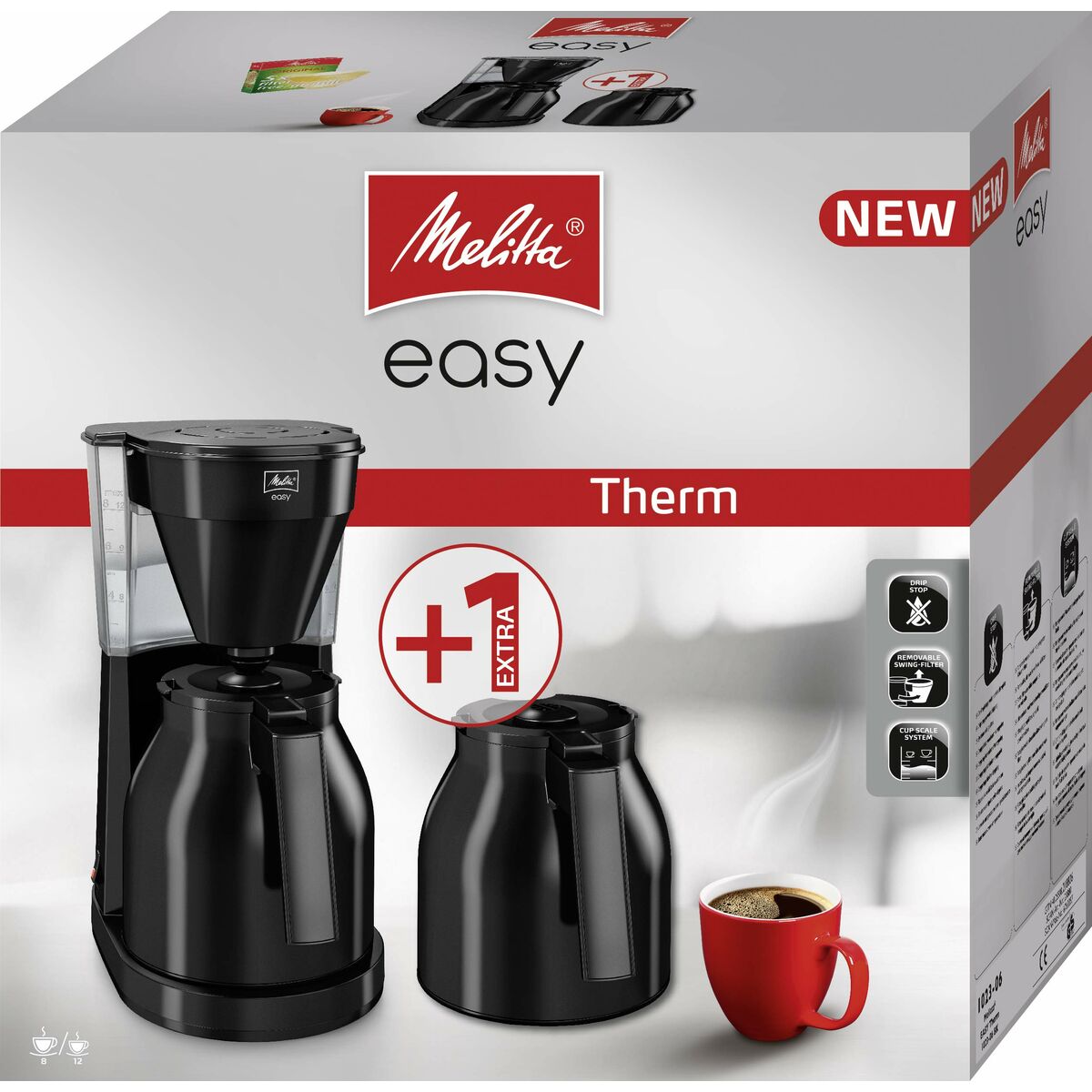 Filterkaffeemaschine Melitta Easy Therm II Schwarz 1050 W 1 L - CA International 