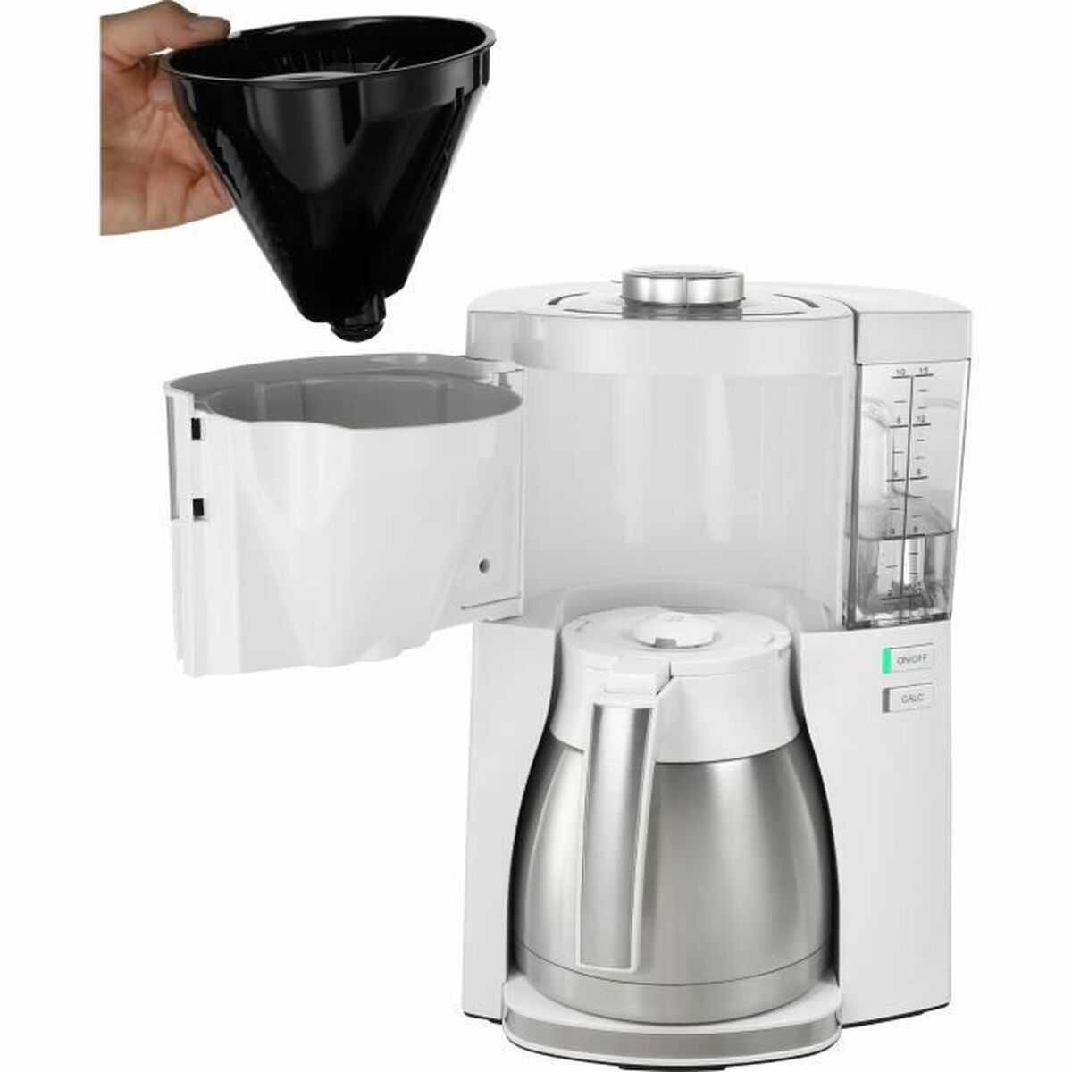 Filterkaffeemaschine Melitta LOOK V THERM PERFECTION WHITE 1 1080 W Weiß 1,25 L - CA International  
