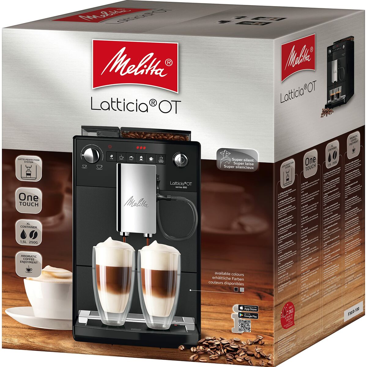 Superautomatische Kaffeemaschine Melitta F300-100 1450 W Schwarz Silberfarben 1,5 L - CA International  