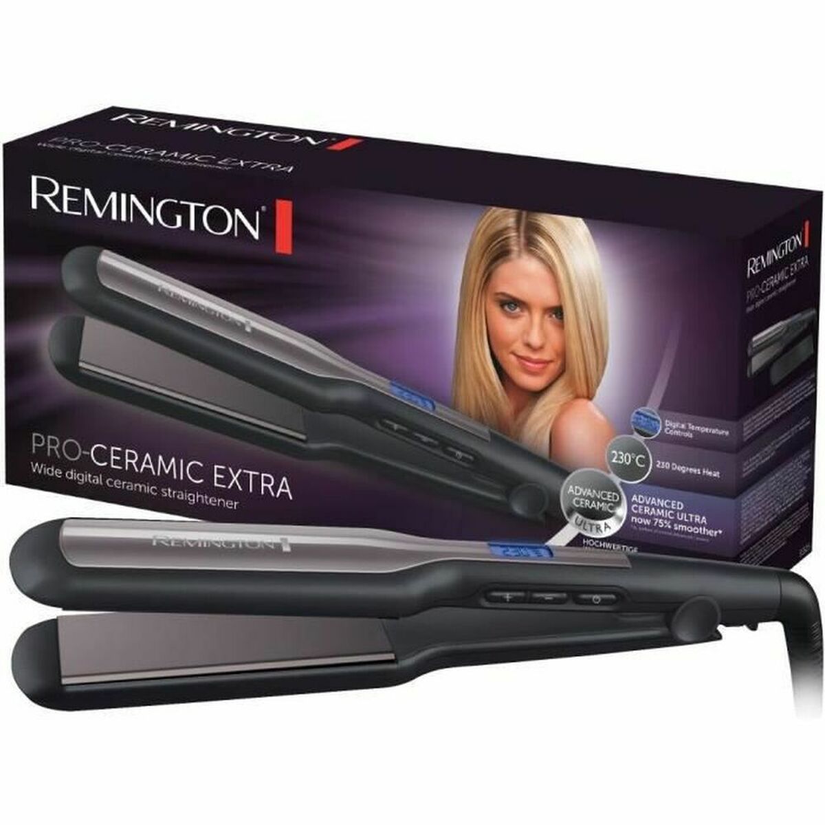 Glätteeisen Remington Pro Ceramic Extra S5525 (110 mm) - CA International  