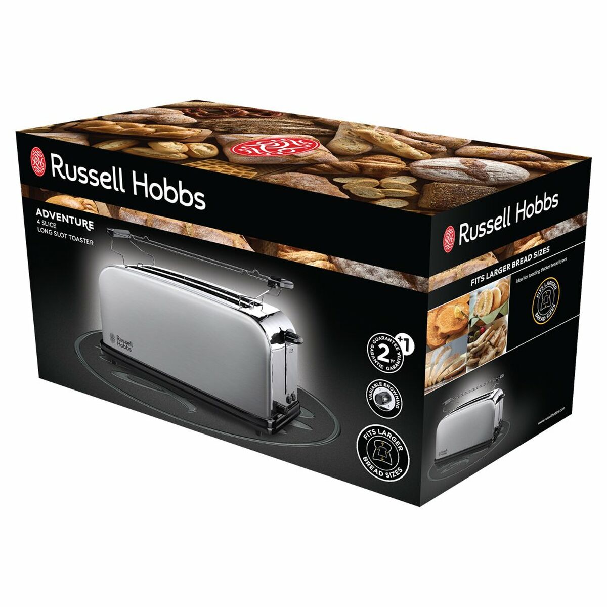 Toaster Russell Hobbs 23610-56 Stainless steel 1600 W-CA International