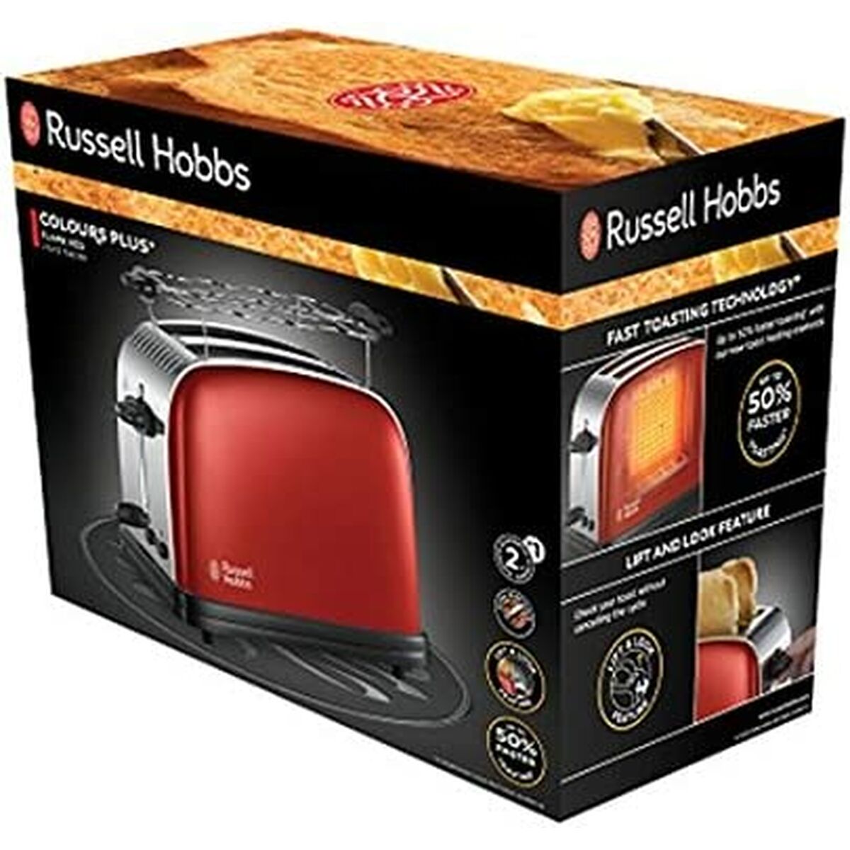Toaster Russell Hobbs 23330-56 1670 W Rot - CA International 