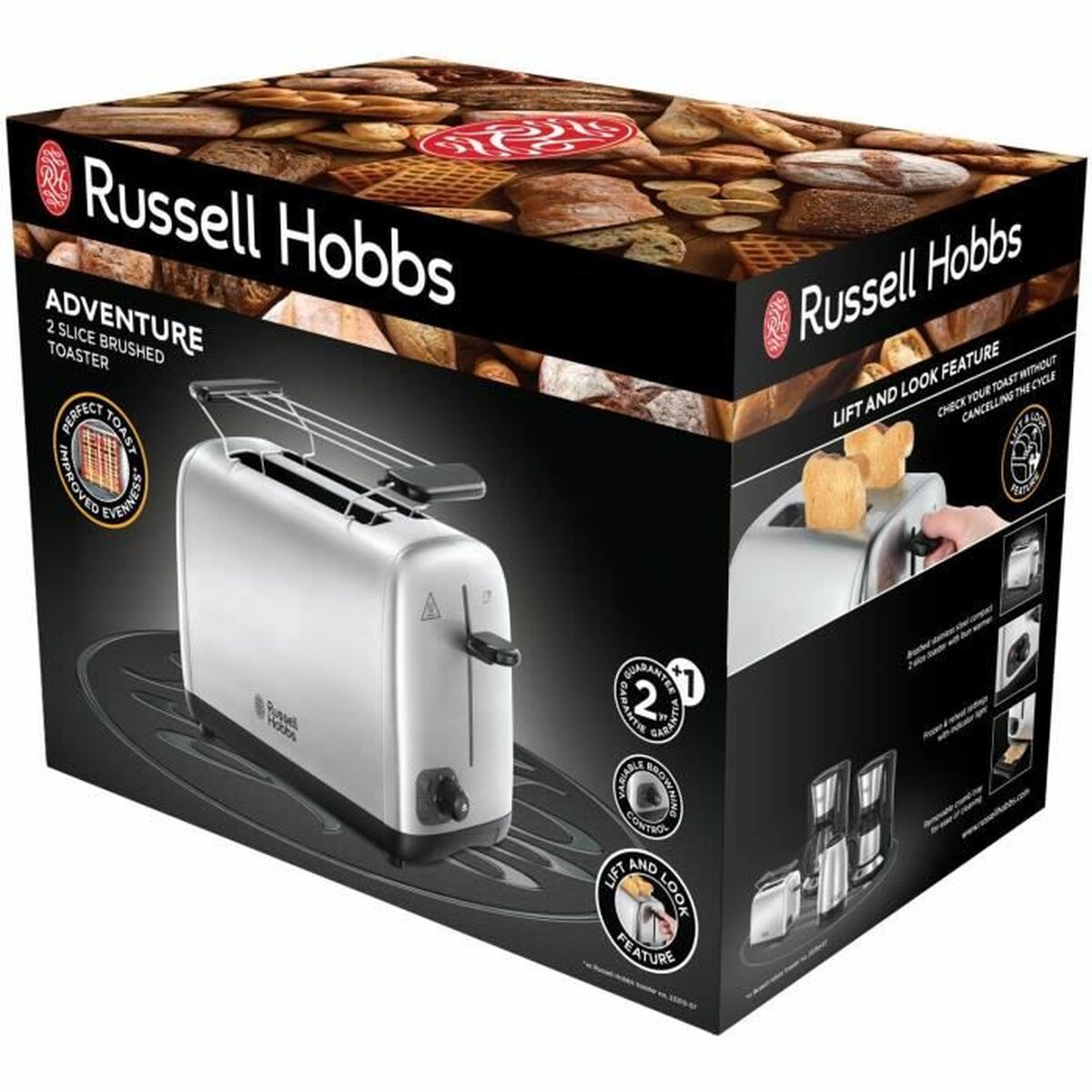 Toaster Russell Hobbs 24080-56 850 W Silver - CA International   #