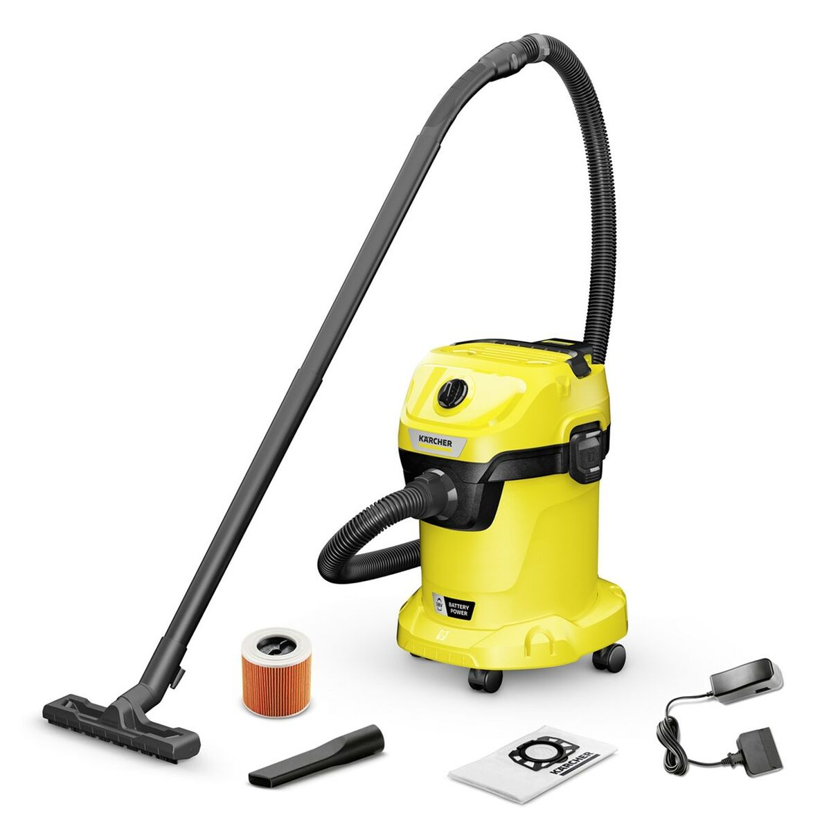 Cordless Vacuum Cleaner Kärcher 1.628-551.0 Yellow Black 225 W - CA International   #