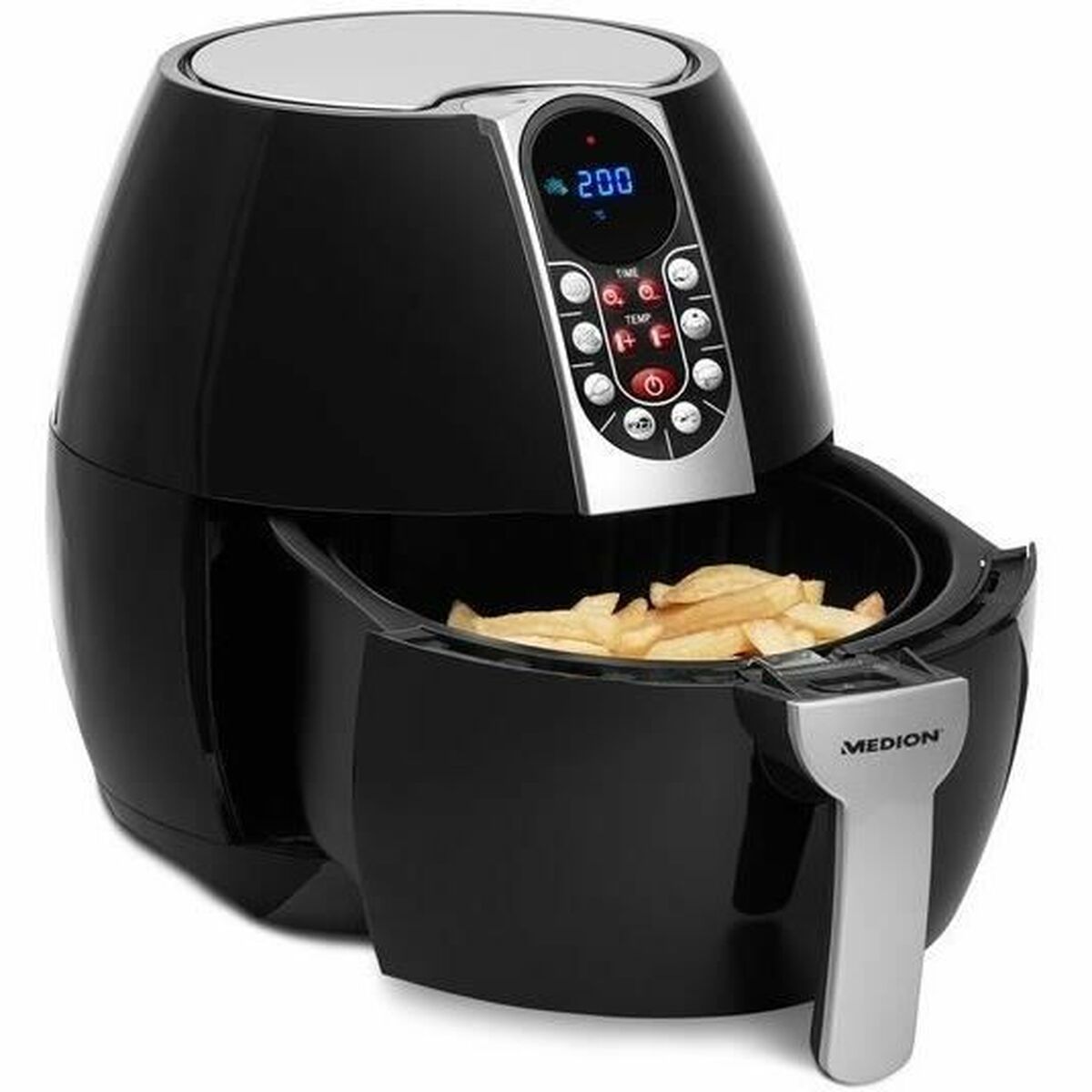 Air Fryer Medion 1500 W 2,8 L Black/Silver-CA International