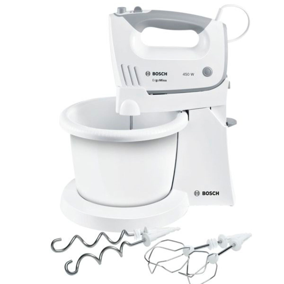 Küchen- und Knetmaschine mit Schüssel BOSCH MFQ36460 Weiß 450 W - CA International  
