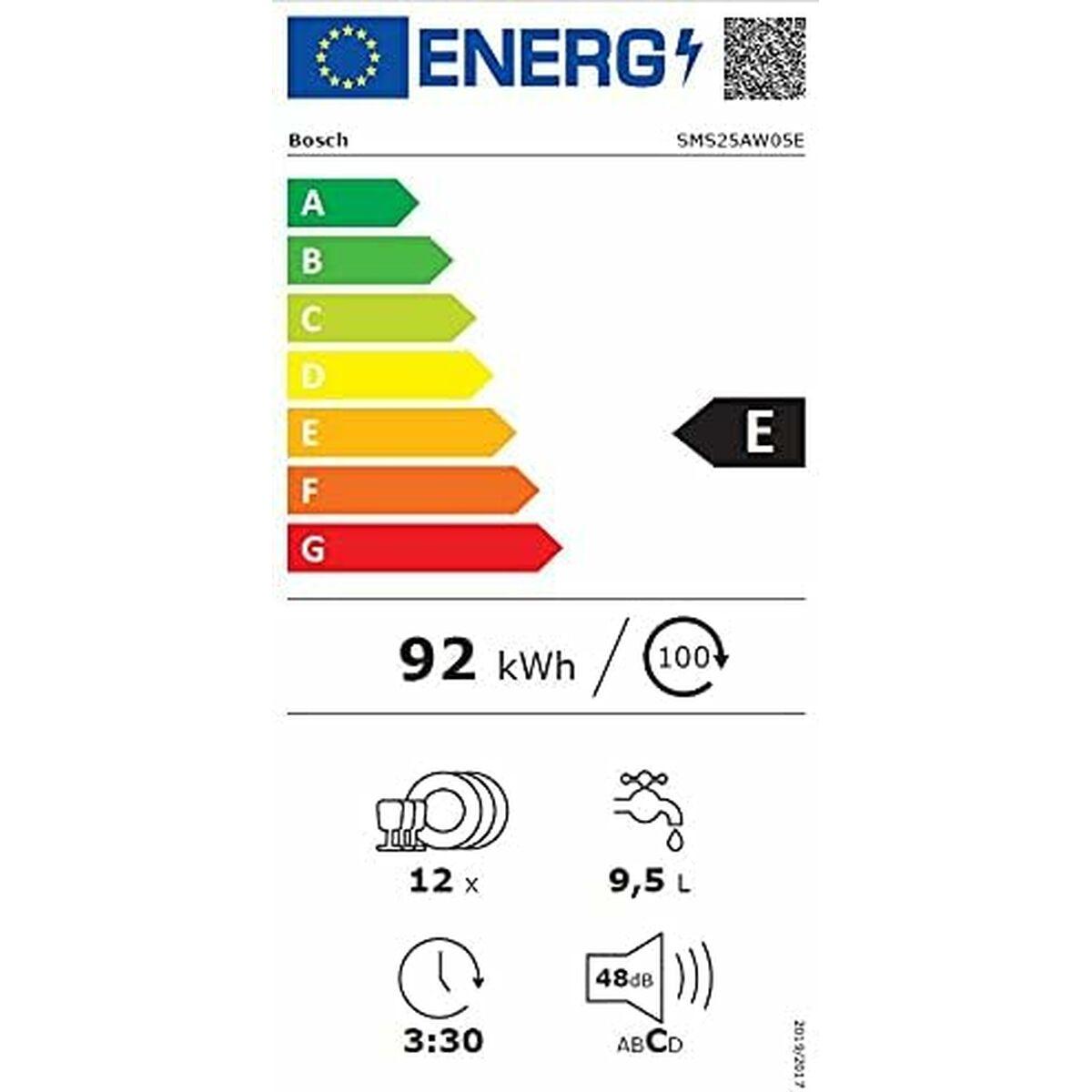 Dishwasher BOSCH SMS25AW05E White 60 cm-CA International