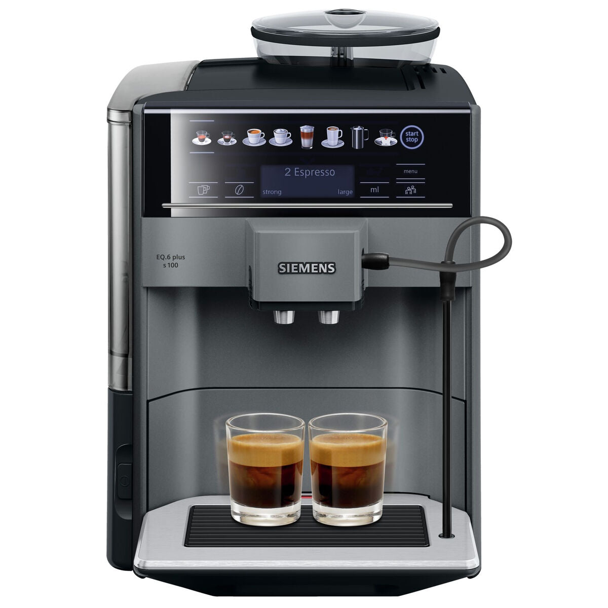 Superautomatische Kaffeemaschine Siemens AG TE651209RW Weiß Schwarz Titan 1500 W 15 bar 2 Kopper 1,7 L - CA International  