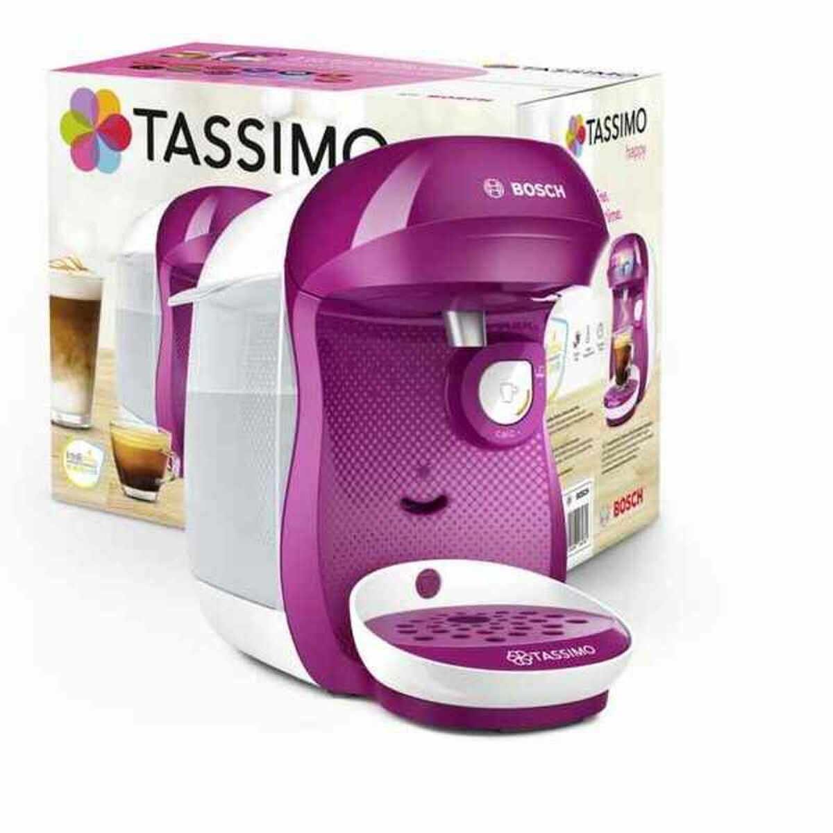 Capsule Coffee Machine BOSCH TAS1001 White White/Pink Purple 1400 W 700 ml-CA International