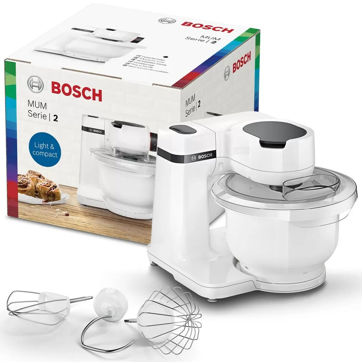 Food Processor BOSCH MUMS2AW00 White 700 W 3,8 L - CA International  