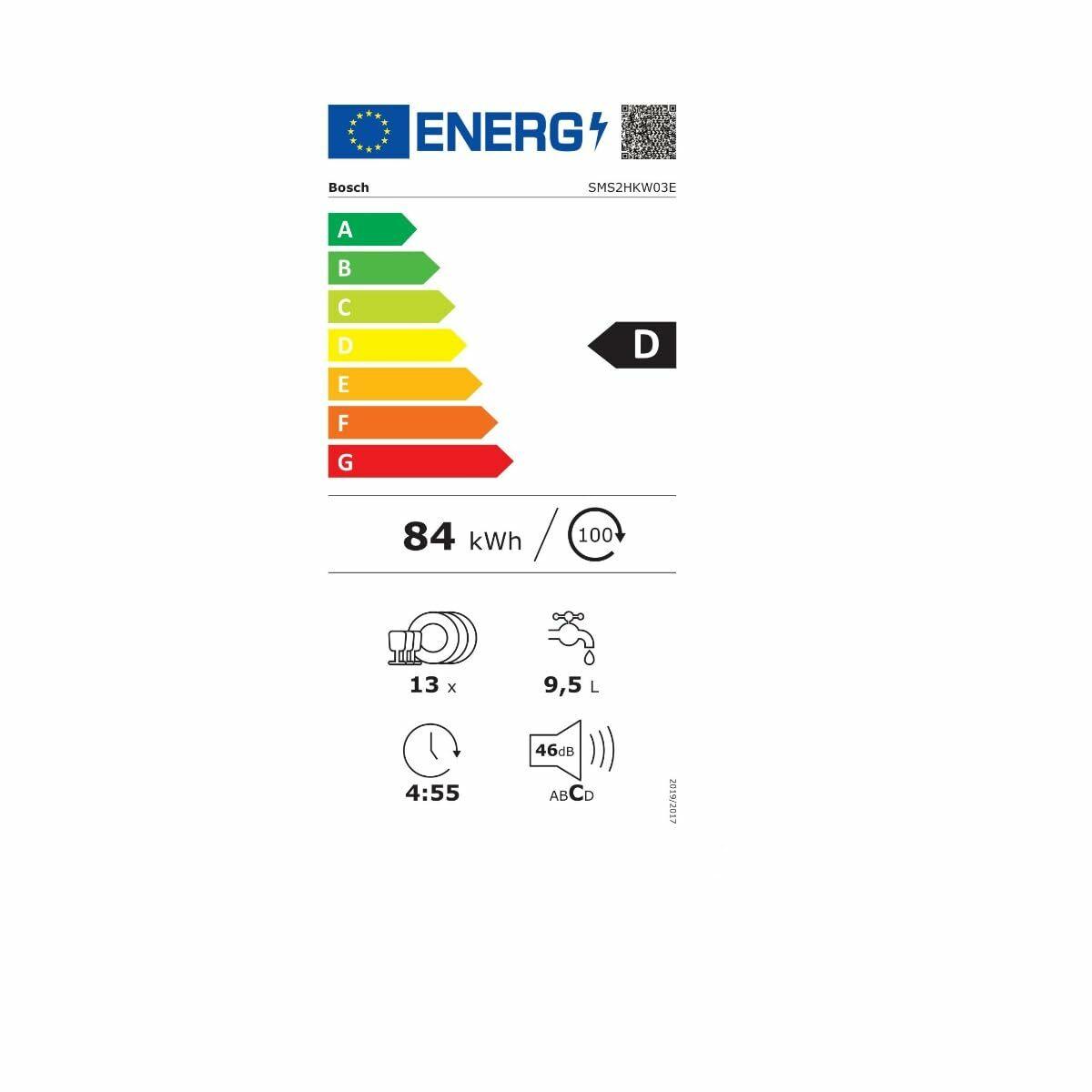 Dishwasher BOSCH SMS2HKW03E 60 cm-CA International