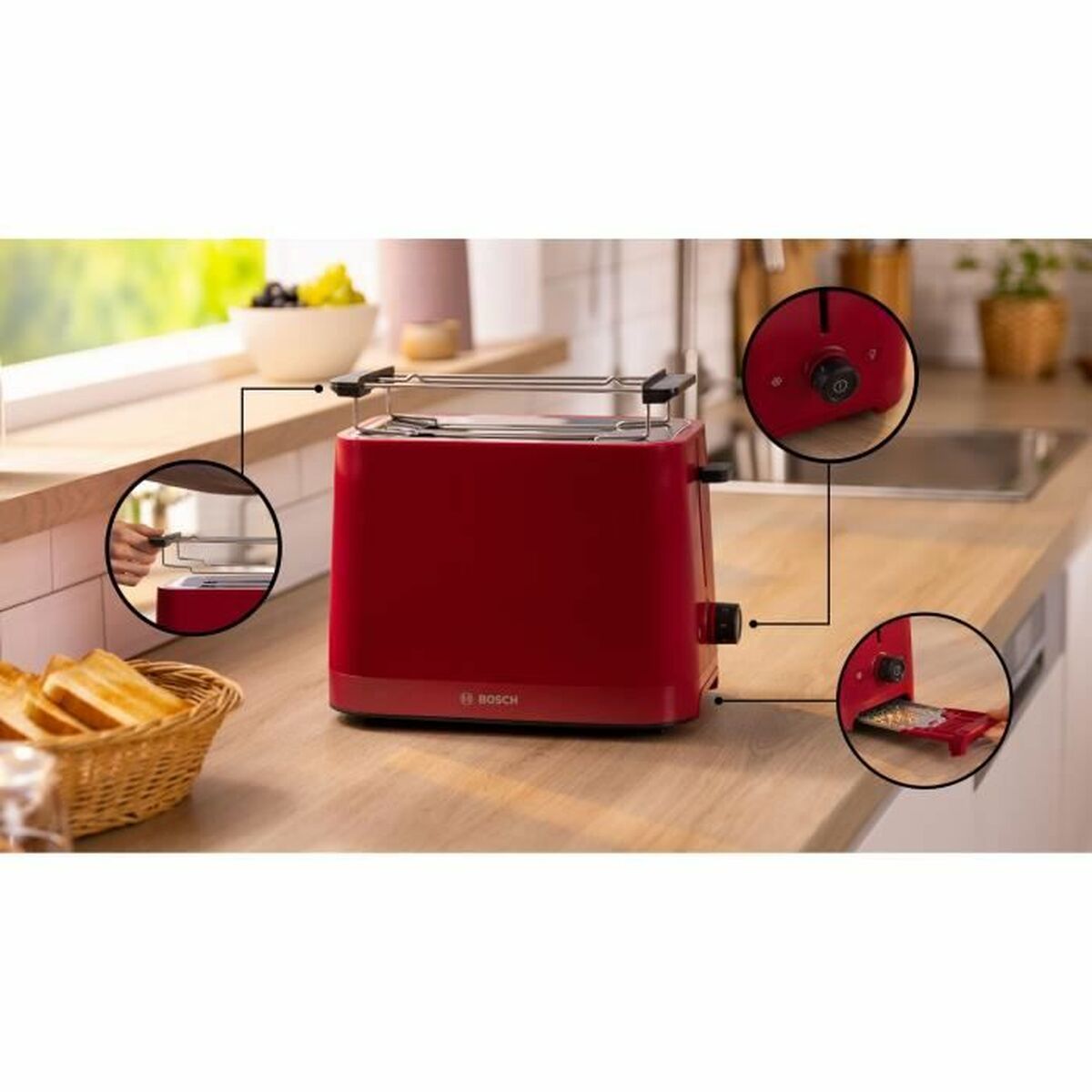 Toaster BOSCH TAT3M124 950 W - CA International 