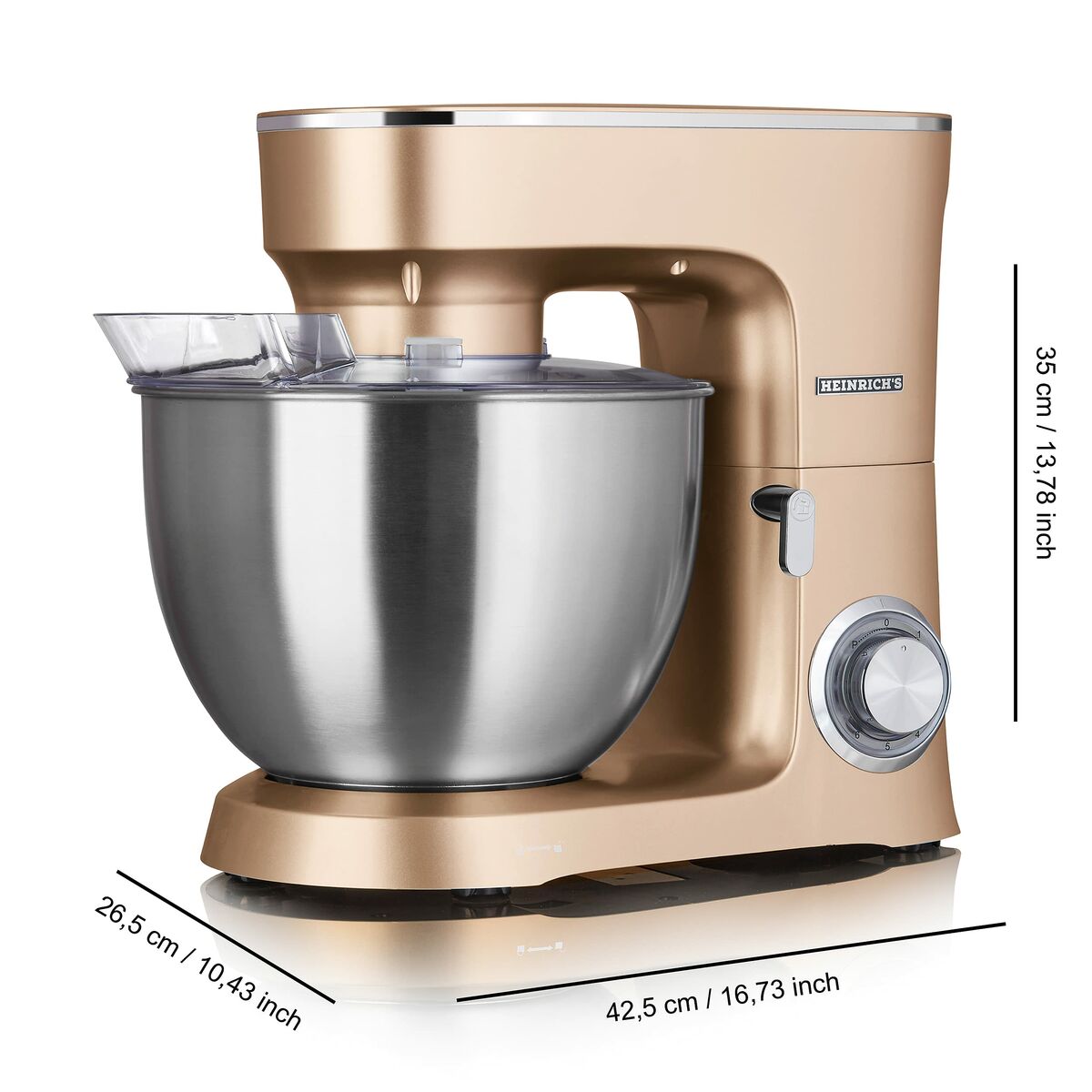 Food Processor Heinrich's HKM 8078 złoty Golden 1400 W 8 L - CA International