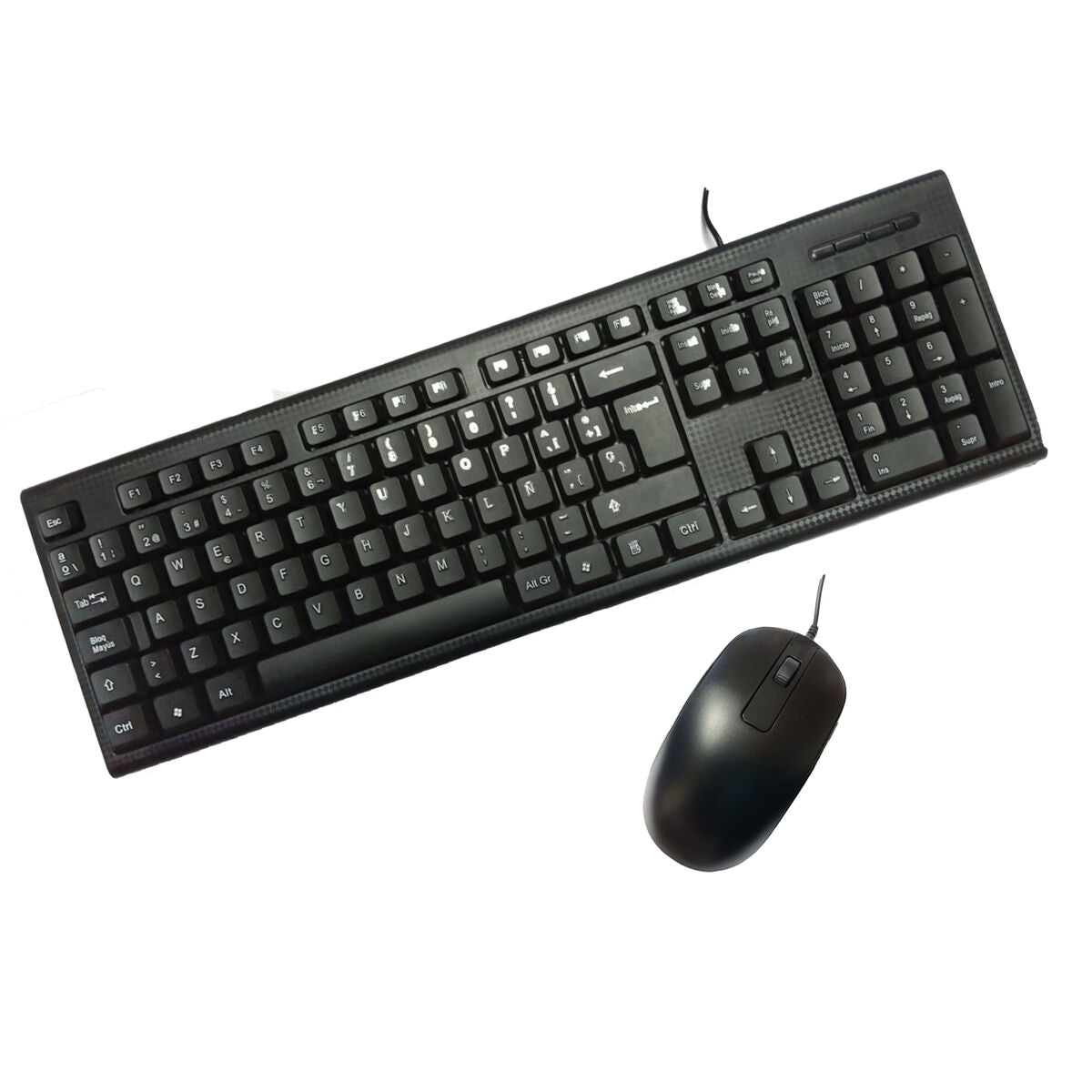 Tastatur mit Maus CoolBox HK-616 + HM-81 Schwarz Spanisch Qwerty Spanisch - CA International 