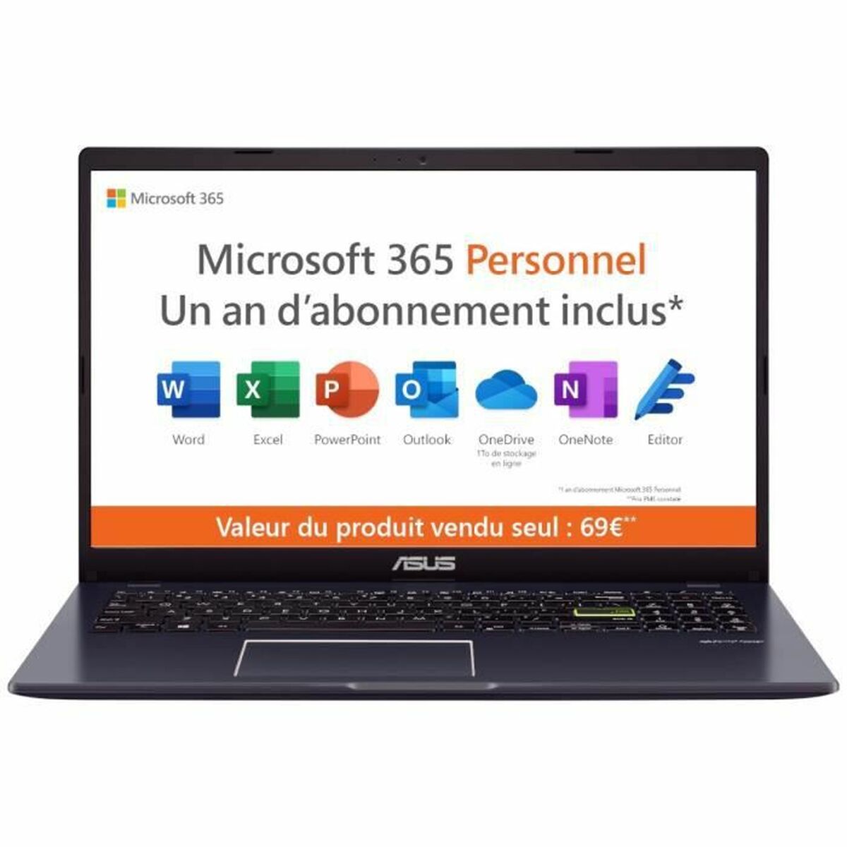 Laptop Asus VivoBook 15 E510 15,6" Intel Pentium N5030 4 GB RAM 128 GB - CA International 