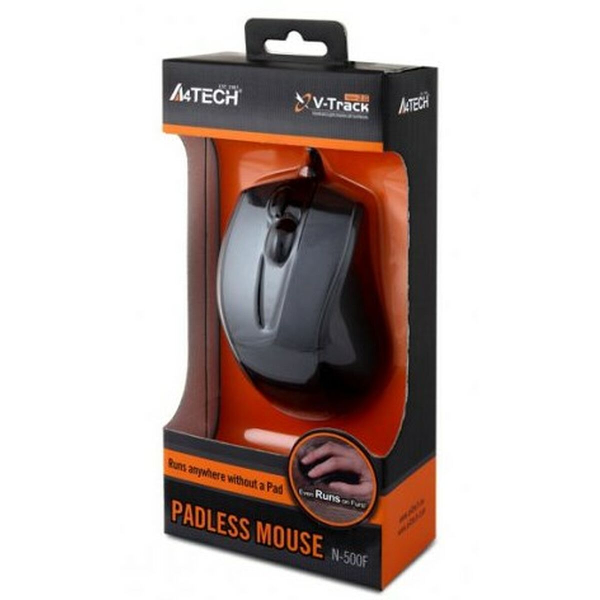 Mouse A4 Tech N-500F Black/Grey - CA International   #